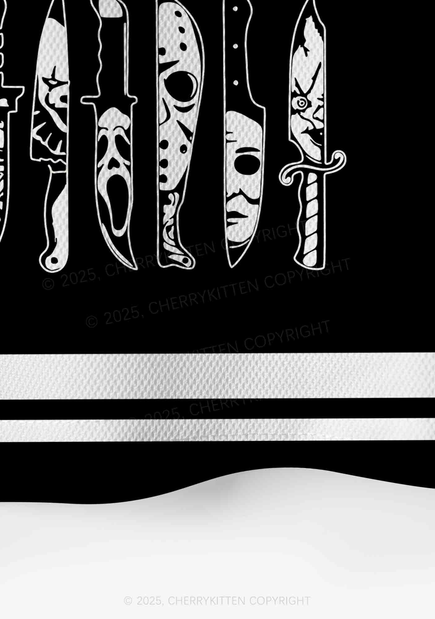 Custom Halloween Ghost Knife Y2K Crop Sport Jersey Shirts Cherrykitten - Image 5