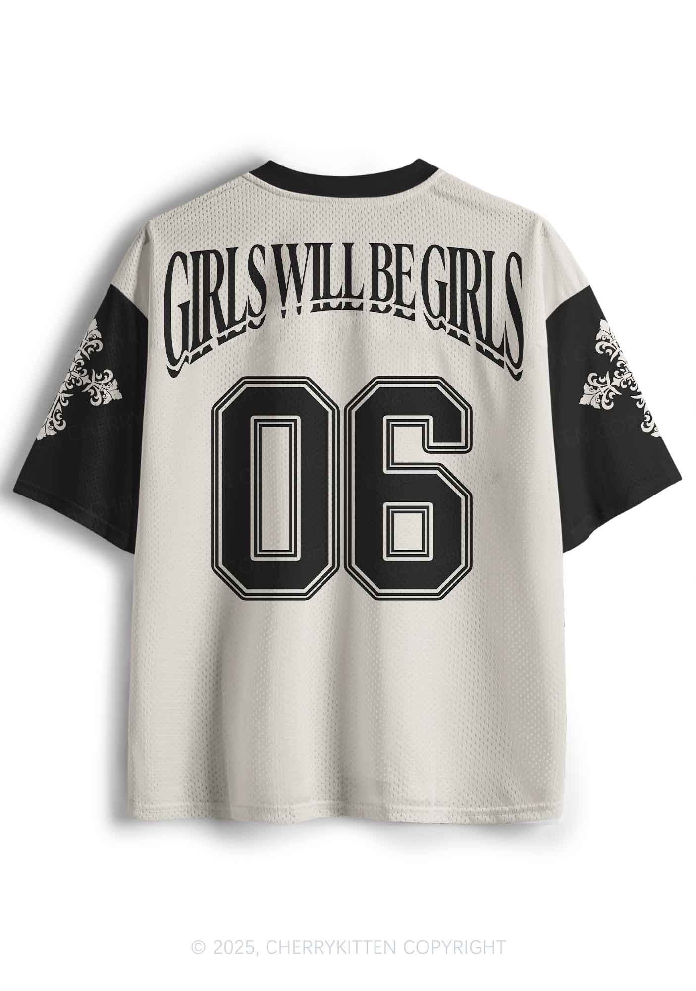 Custom Halloween Girls Will Be Girls Y2K Sport Jersey Shirts Cherrykitten - Image 3