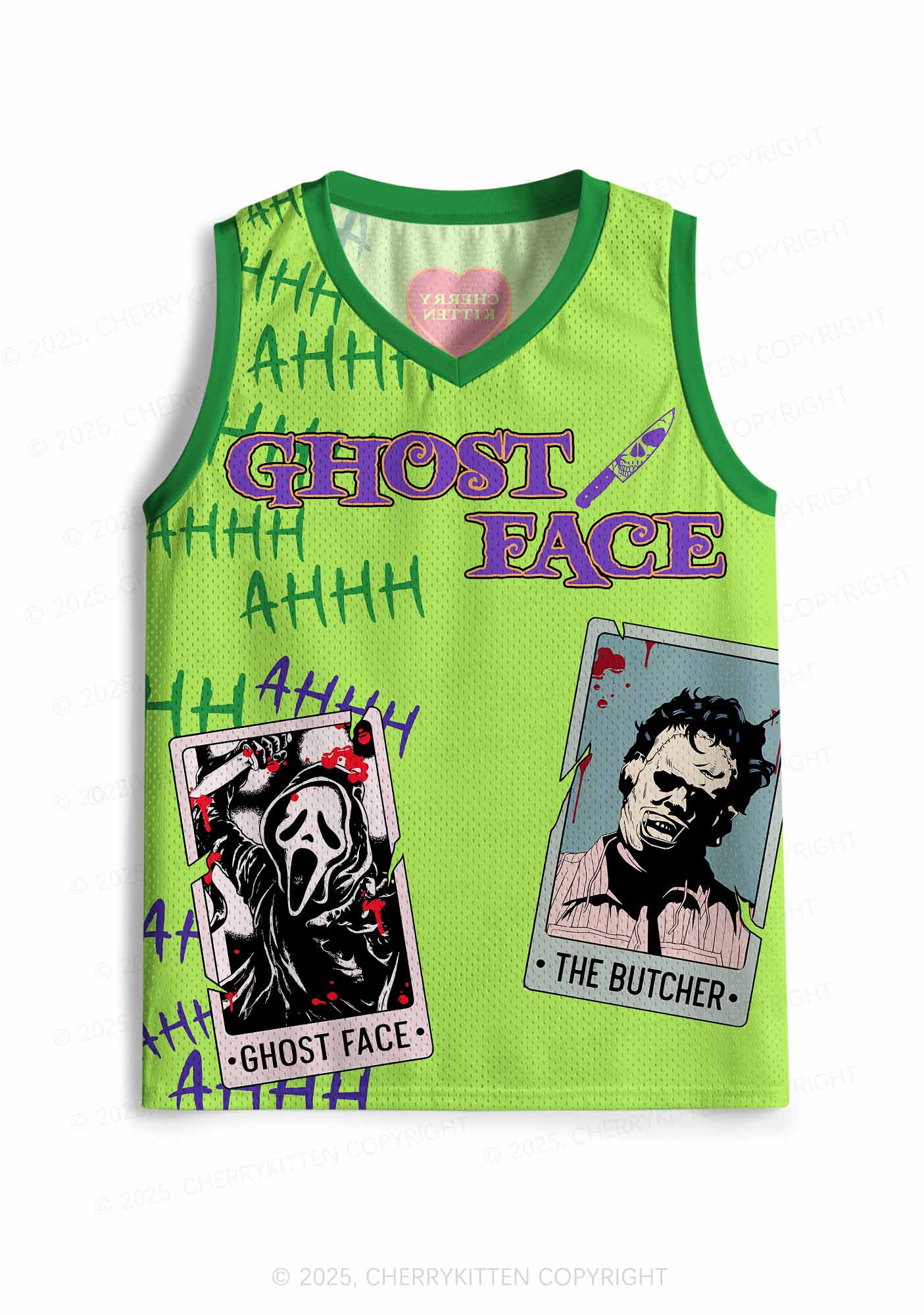 Custom Halloween Horror Card Y2K Sport Jersey Tank Cherrykitten - Image 2