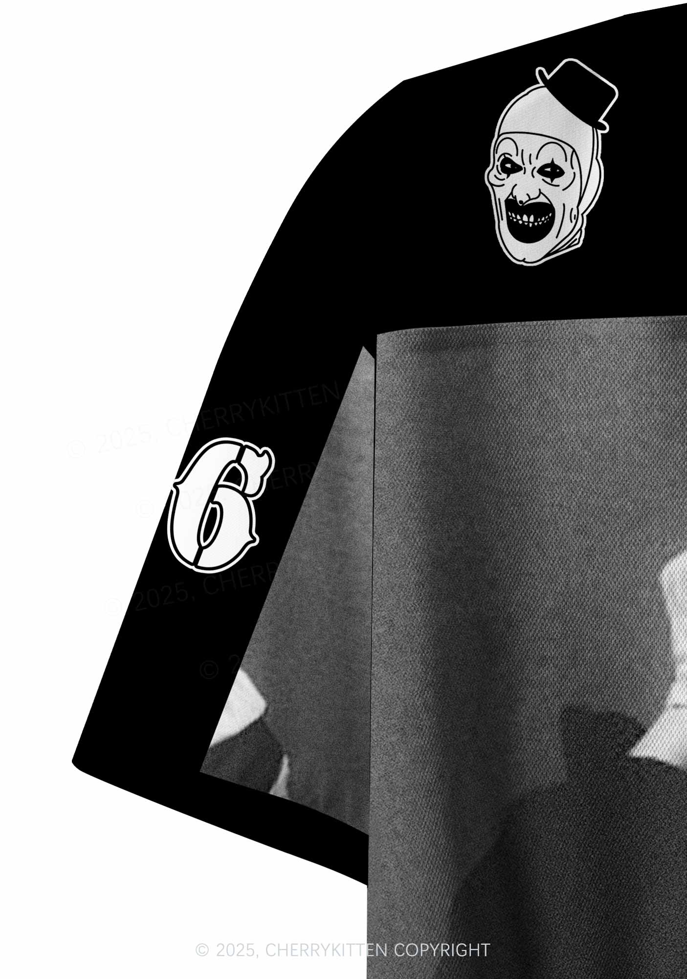 Custom Halloween Horror Clown Y2K Crop Sport Jersey Shirts Cherrykitten - Image 6