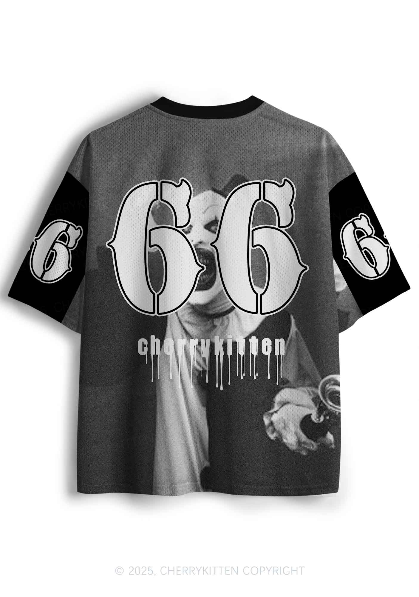 Custom Halloween Horror Clown Y2K Sport Jersey Shirts Cherrykitten - Image 2