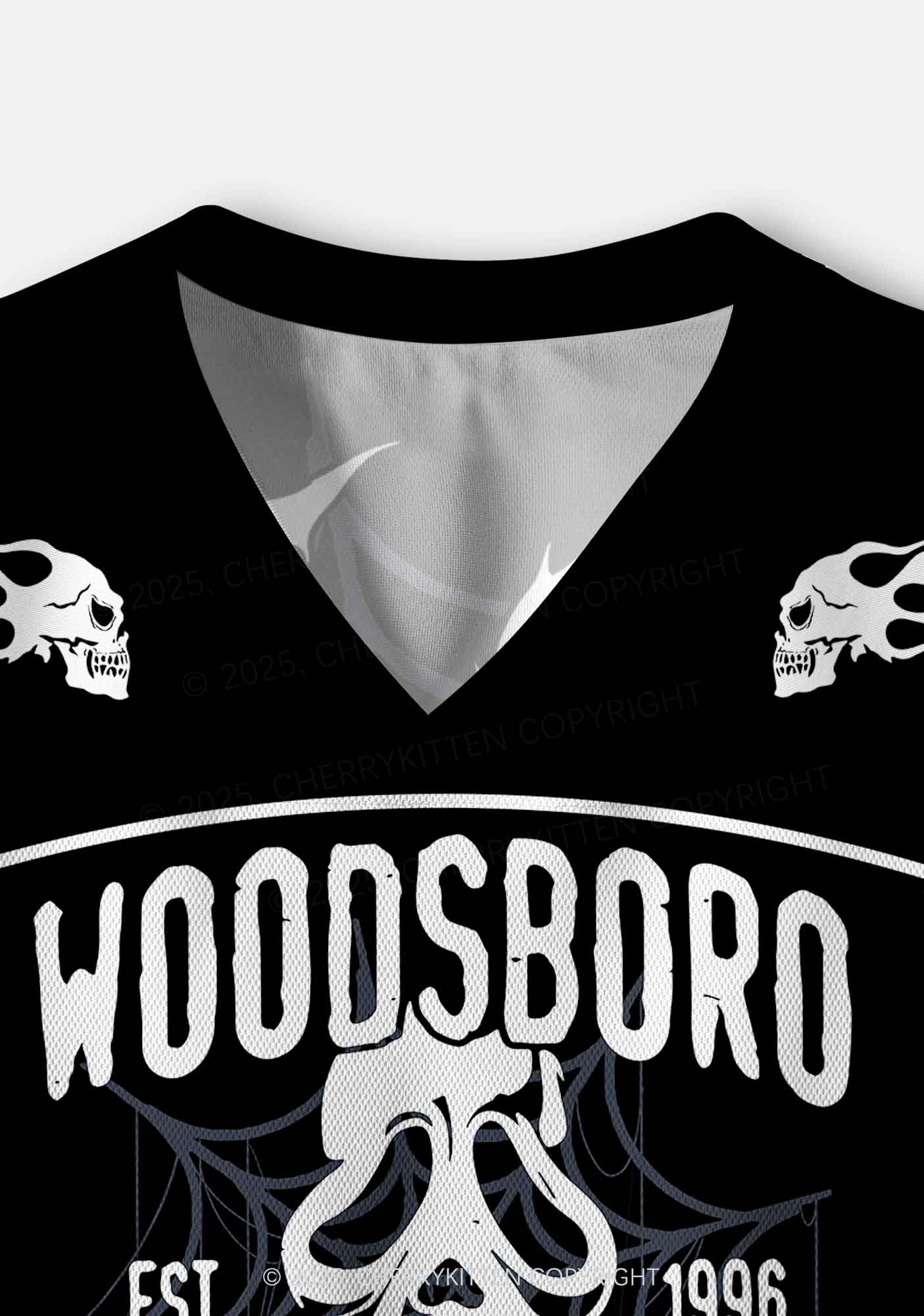 Custom Halloween Horror Film Club Y2K Crop Sport Jersey Shirts Cherrykitten - Image 4