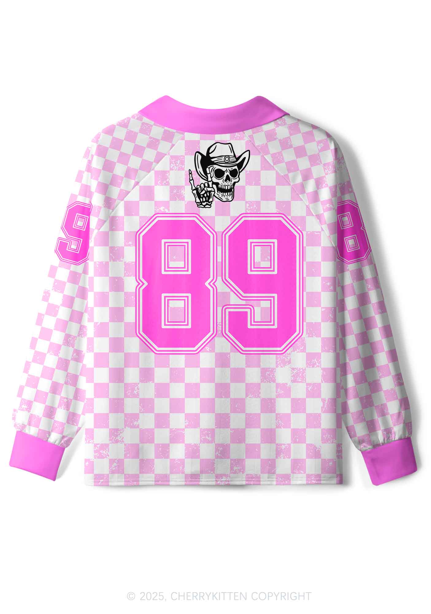 Custom Halloween Howdy Dancing Skeletons Y2K Long Sleeve Sport Jersey Shirts Cherrykitten - Image 2