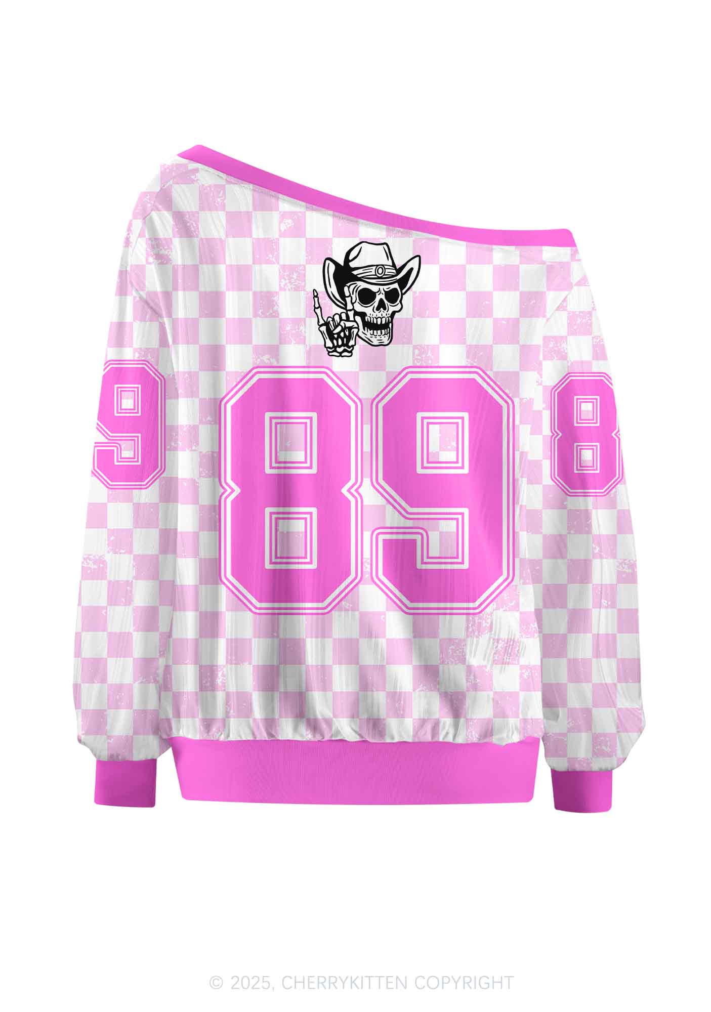 Custom Halloween Howdy Dancing Skeletons Y2K Off Shoulder Long Sleeve Sport Jersey Shirts Cherrykitten - Image 2