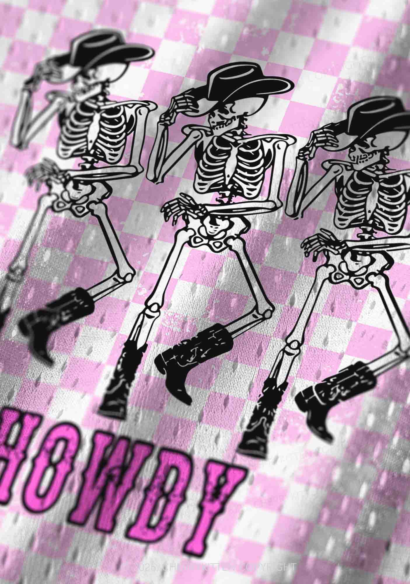Custom Halloween Howdy Dancing Skeletons Y2K Sport Jersey Tank Cherrykitten - Image 4