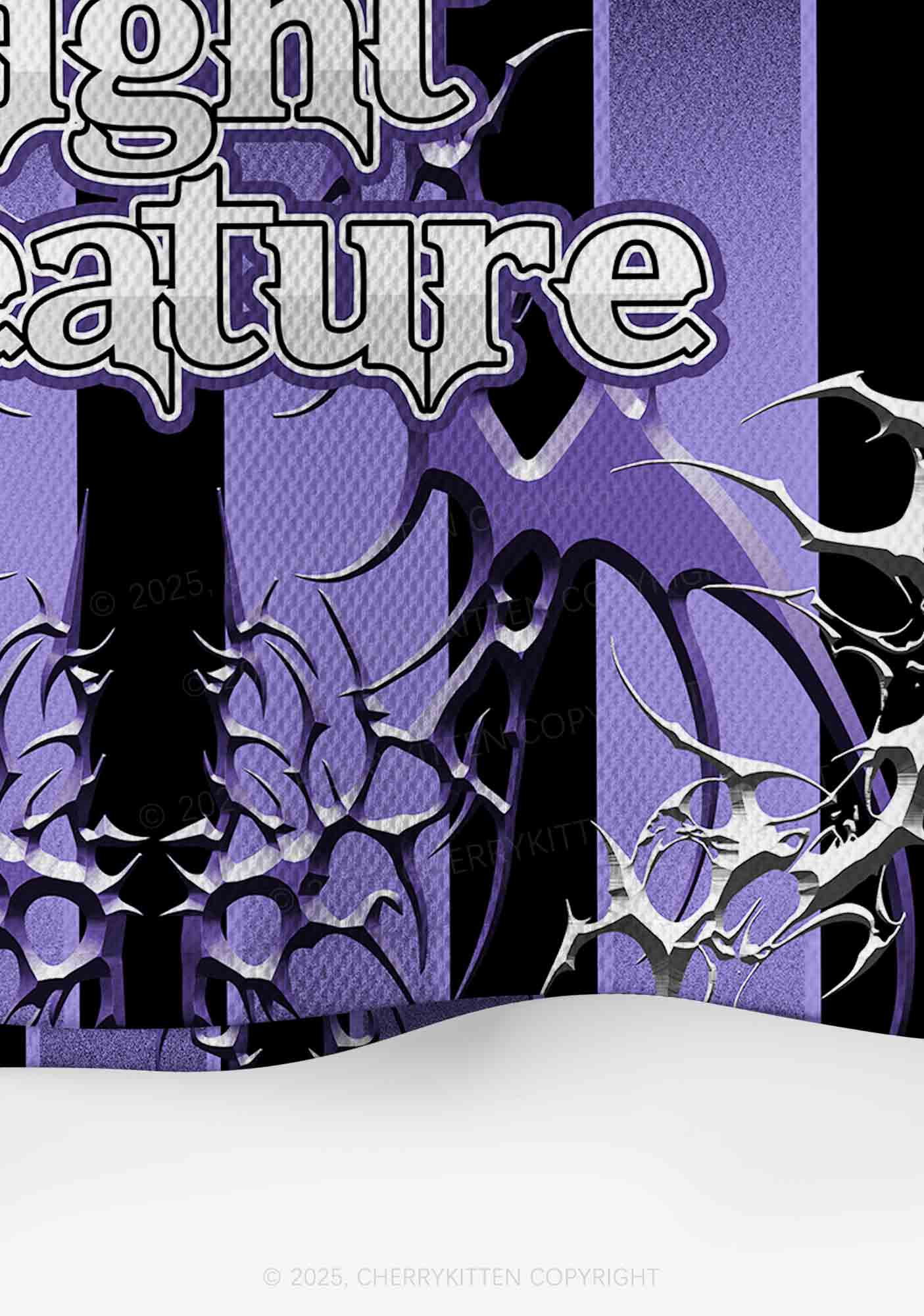 Custom Halloween Night Creature Y2K Crop Sport Jersey Shirts Cherrykitten - Image 5