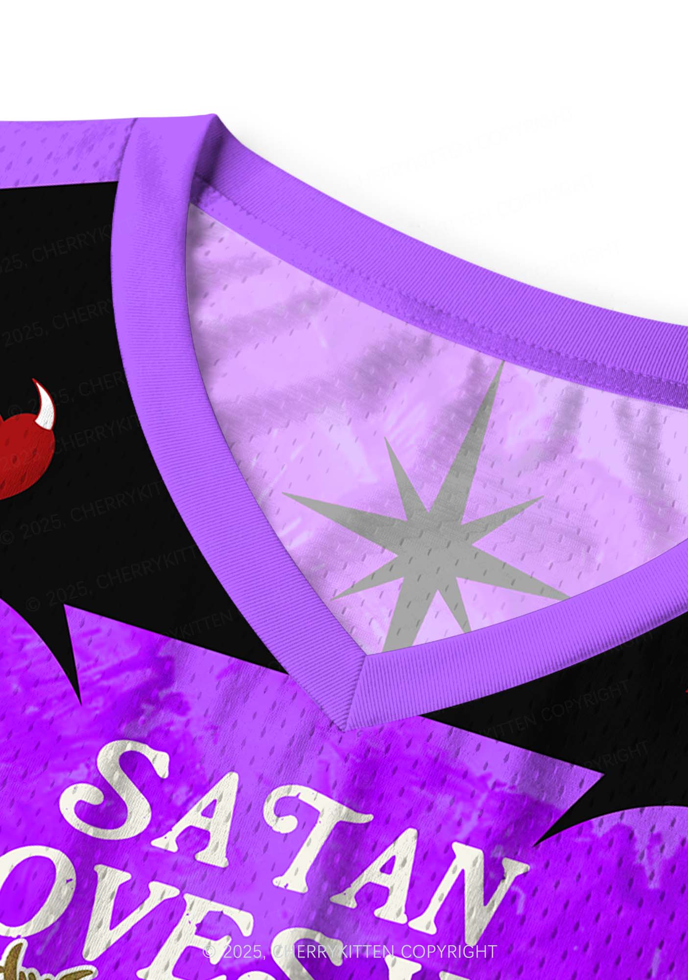 Custom Halloween Satan Loves You Y2K Sport Jersey Tank Cherrykitten - Image 5