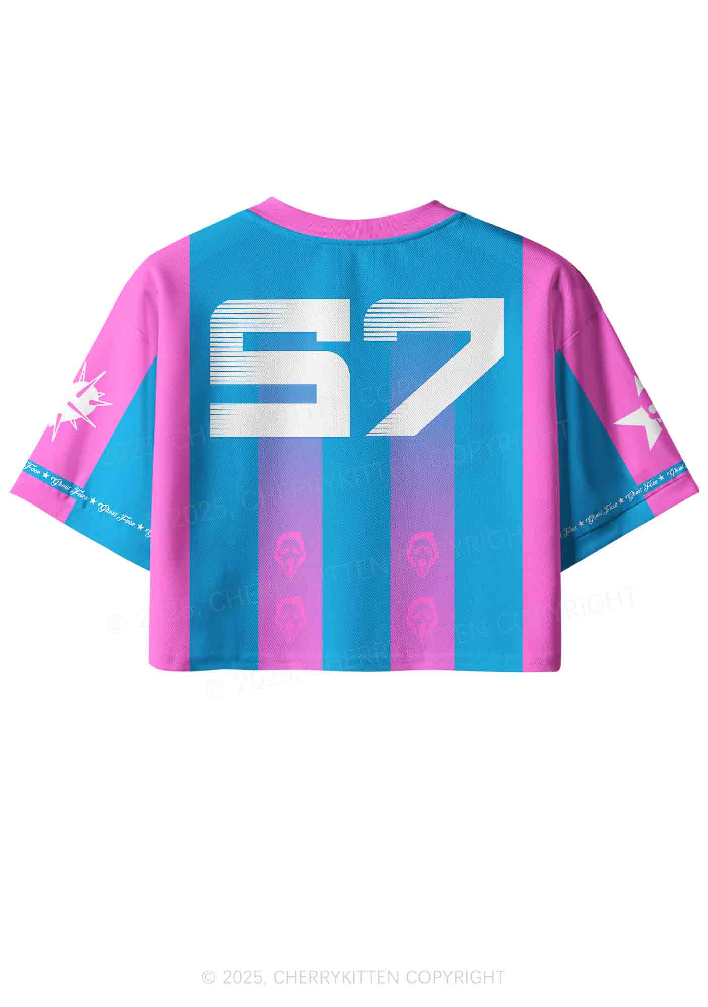 Custom Halloween Skeleton Boo You Hore Y2K Crop Sport Jersey Shirts Cherrykitten - Image 3
