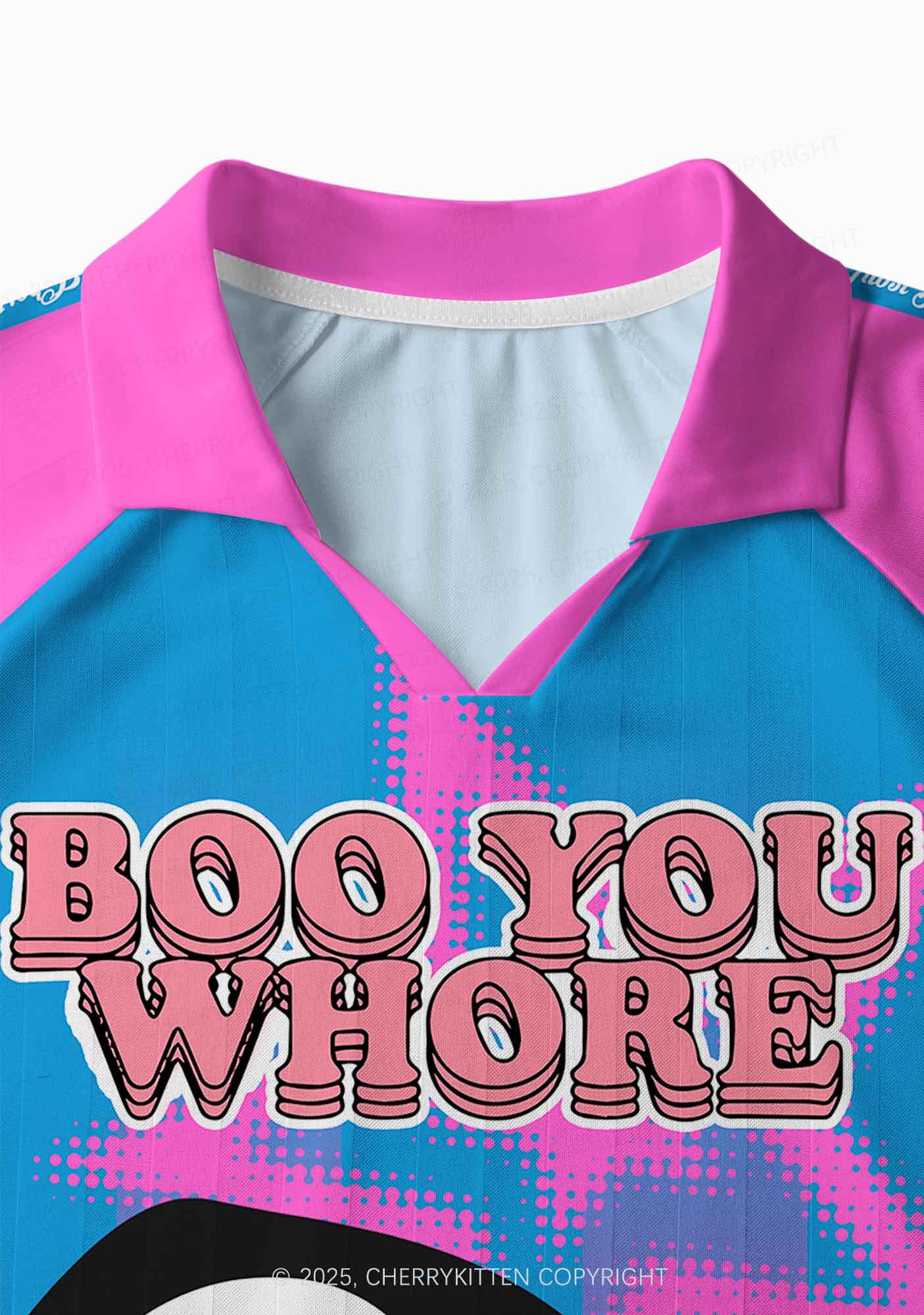 Custom Halloween Skeleton Boo You Hore Y2K Sport Long Sleeve Jersey Shirts Cherrykitten - Image 4