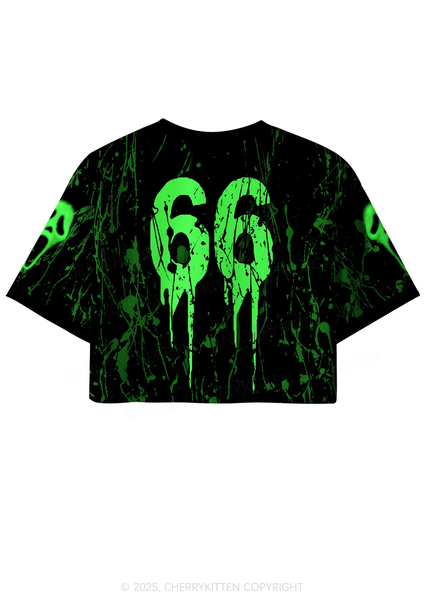 Custom Halloween Stab Ghost Y2K Crop Sport Jersey Shirts Cherrykitten - Image 3