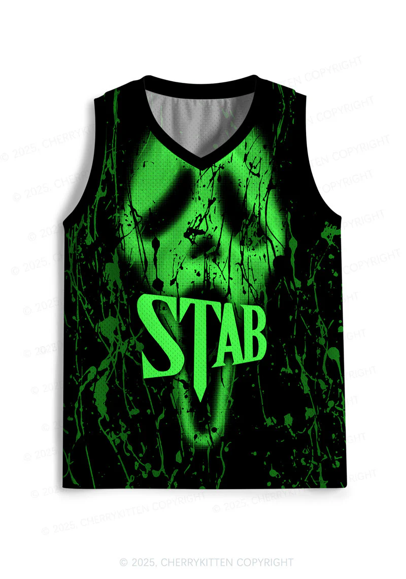 Custom Halloween Stab Ghost Y2K Sport Jersey Tank Cherrykitten - Image 2