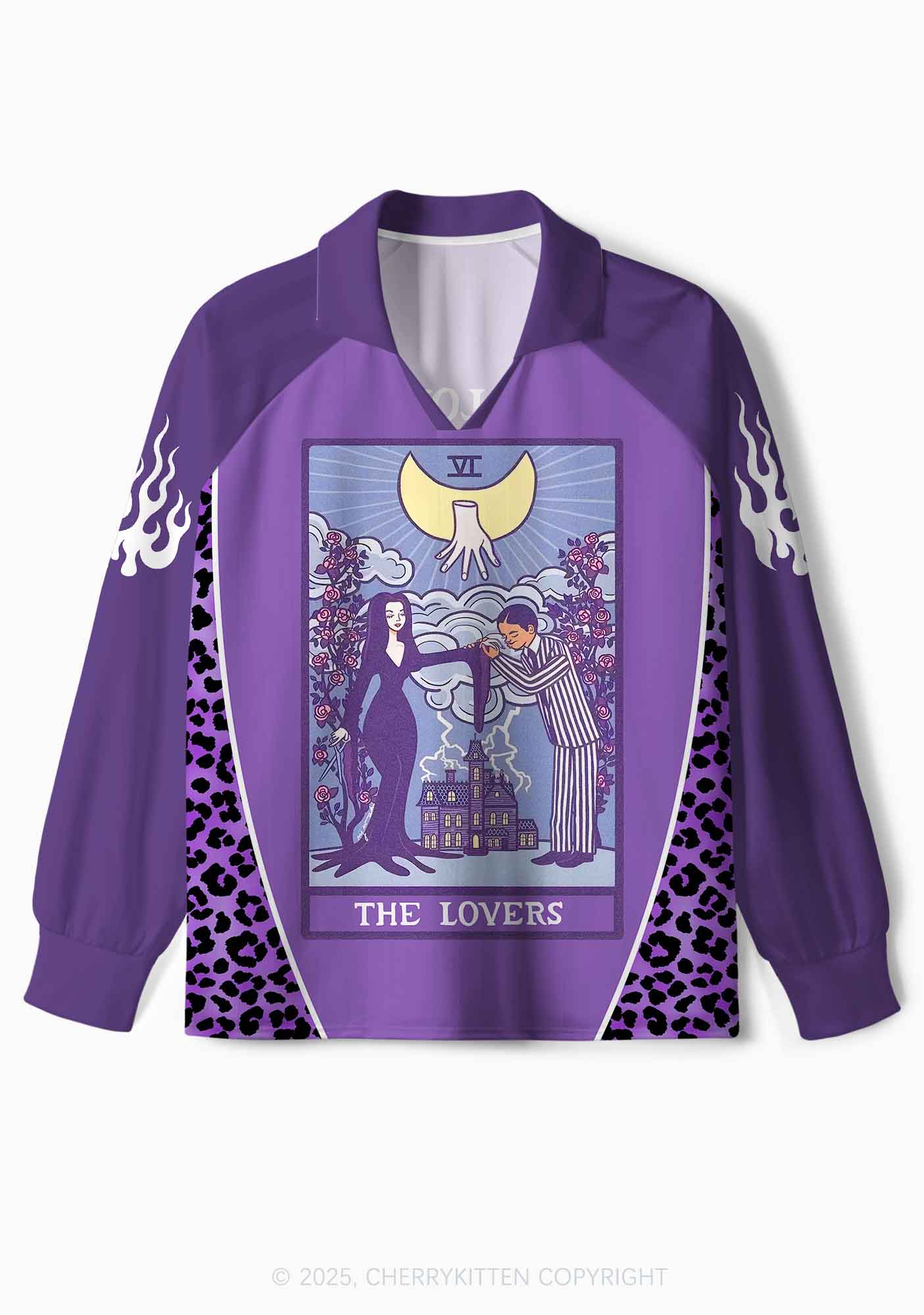 Custom Halloween The Lovers Y2K Long Sleeve Sport Jersey Shirts Cherrykitten - Image 2