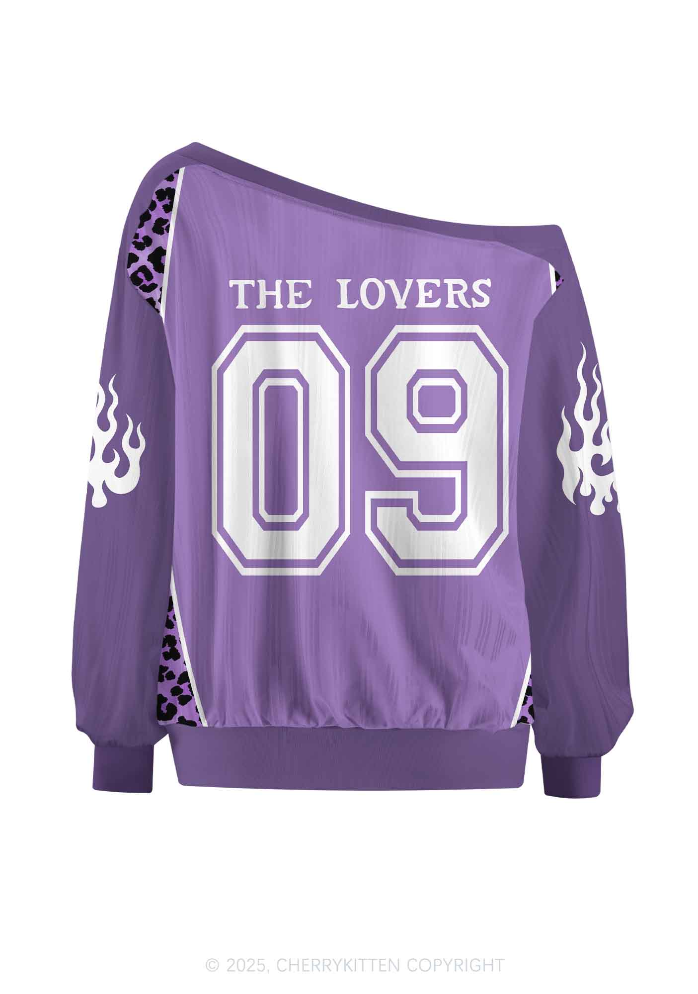 Custom Halloween The Lovers Y2K Off Shoulder Long Sleeve Sport Jersey Shirts Cherrykitten - Image 3
