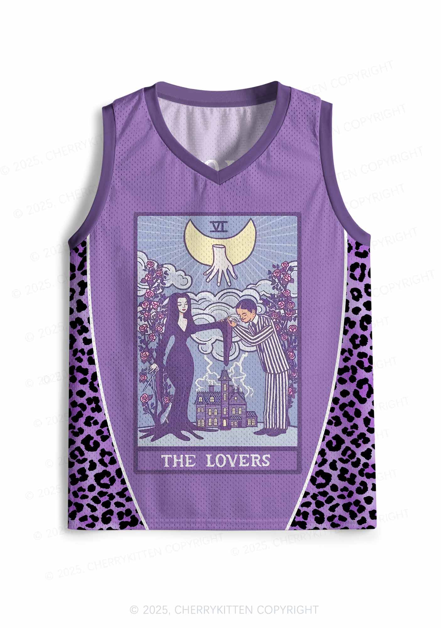 Custom Halloween The Lovers Y2K Sport Jersey Tank Cherrykitten - Image 2