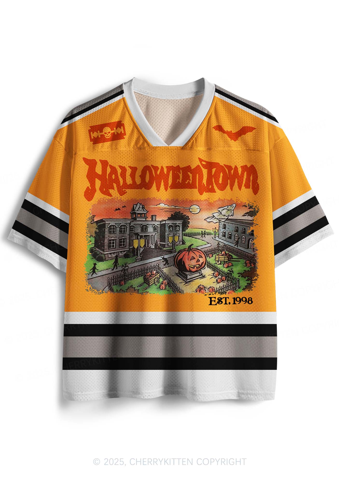 Custom Halloween Town Y2K Sport Jersey Shirts Cherrykitten - Image 2