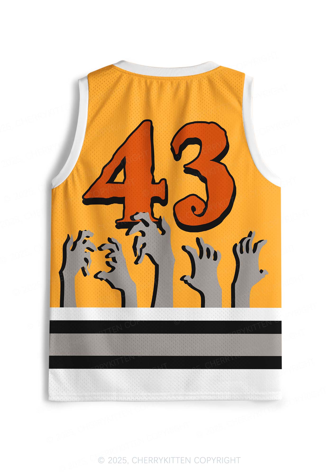 Custom Halloween Town Y2K Sport Jersey Tank Cherrykitten - Image 3