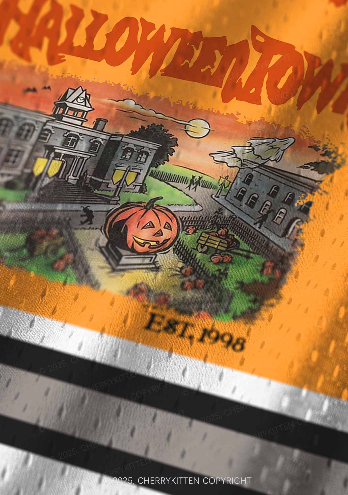 Custom Halloween Town Y2K Sport Jersey Tank Cherrykitten - Image 4