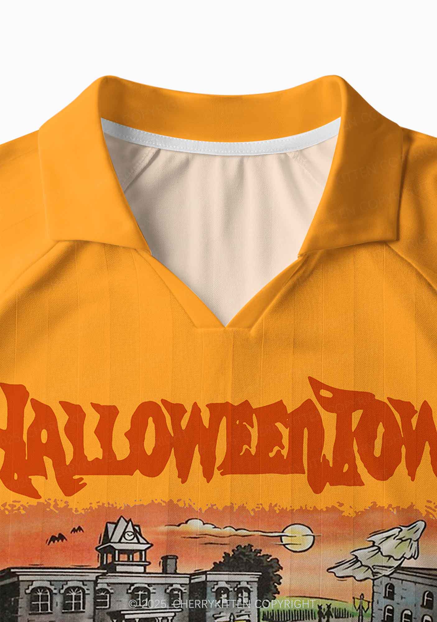 Custom Halloween Town Y2K Sport Long Sleeve Jersey Shirts Cherrykitten - Image 4