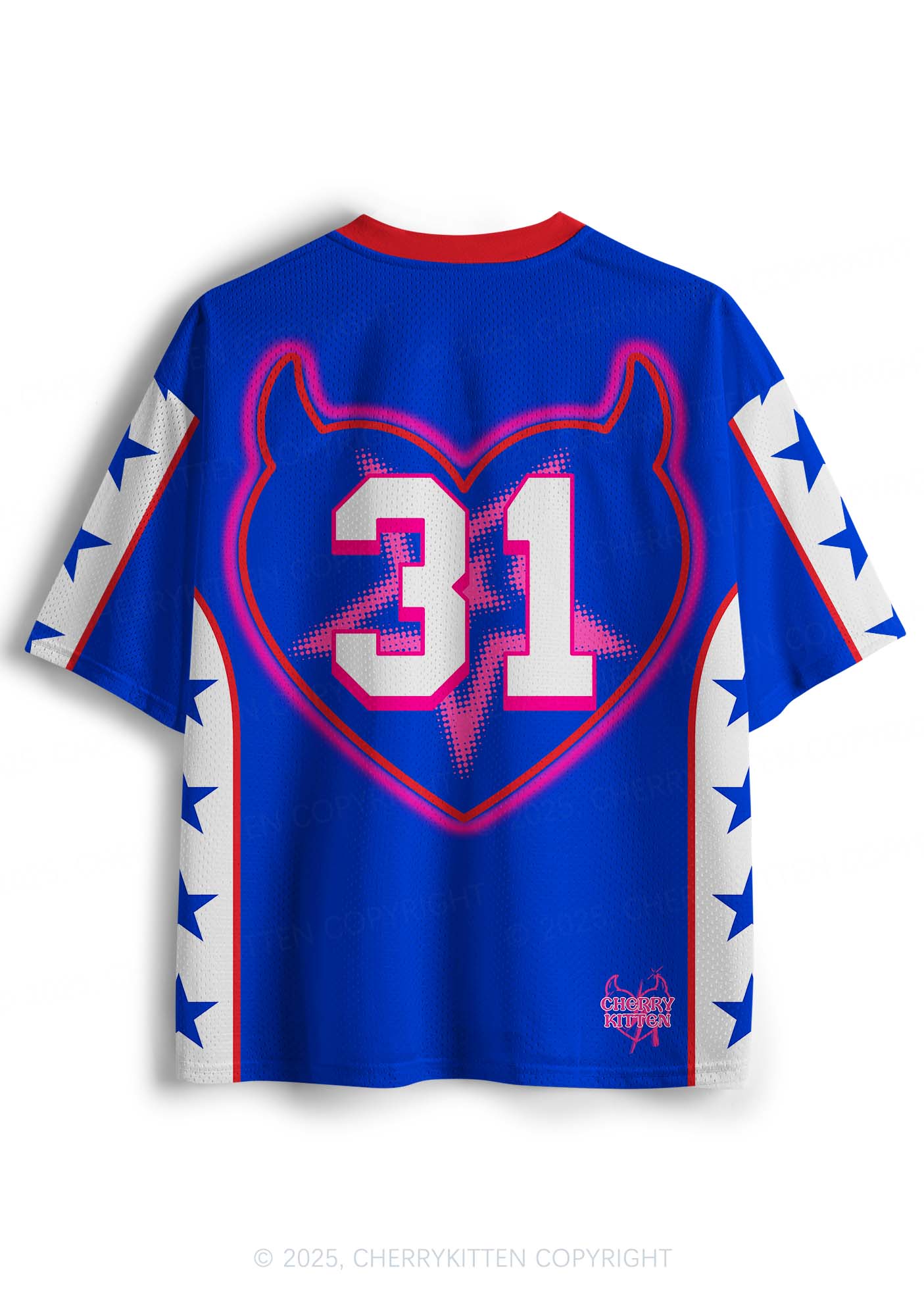Custom Halloween Wednesday Wear Pink Horror Y2K Sport Jersey Shirts Cherrykitten - Image 3
