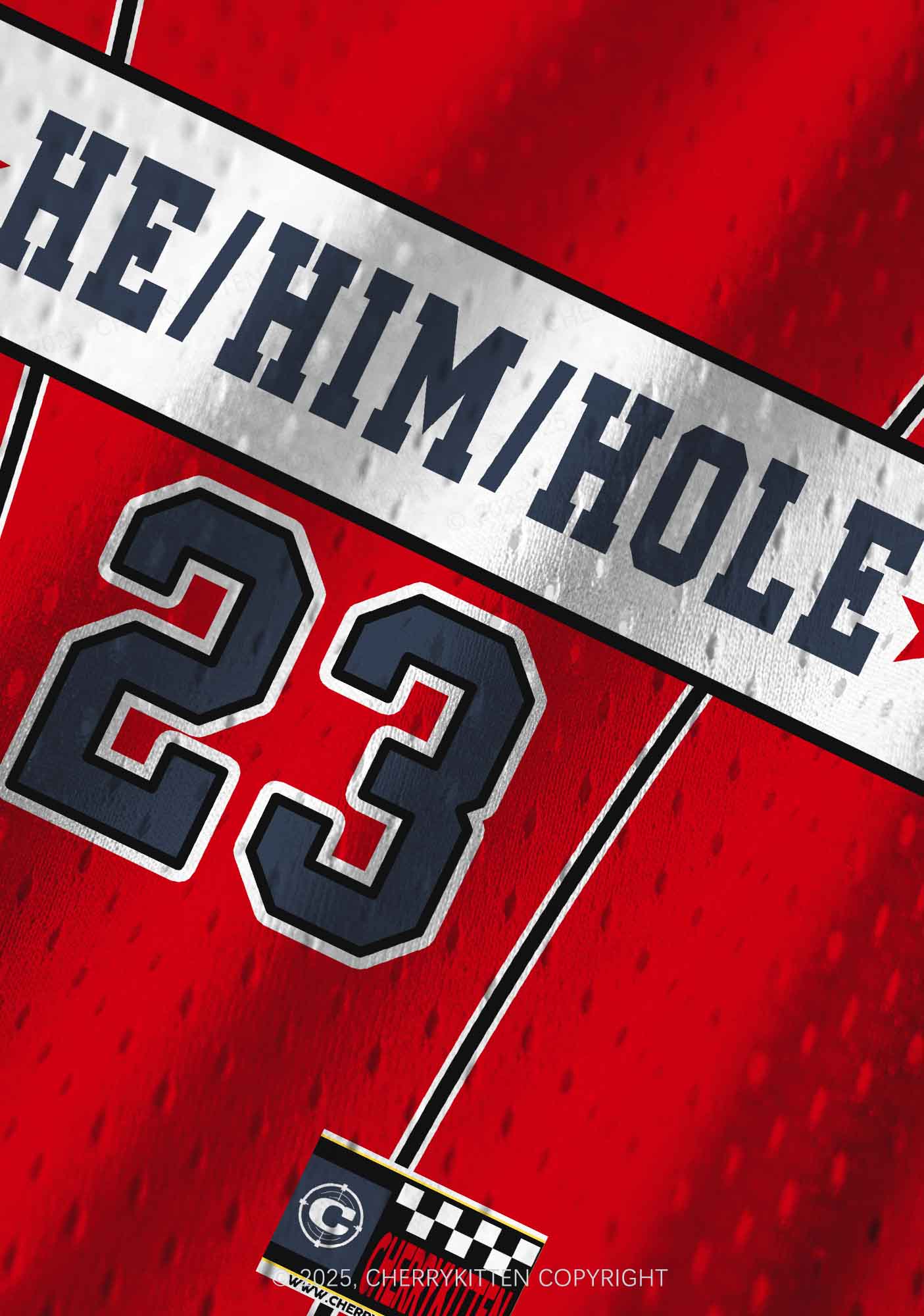 Custom He Him Hole Pride Y2K Sport Jersey Tank Cherrykitten - Image 4