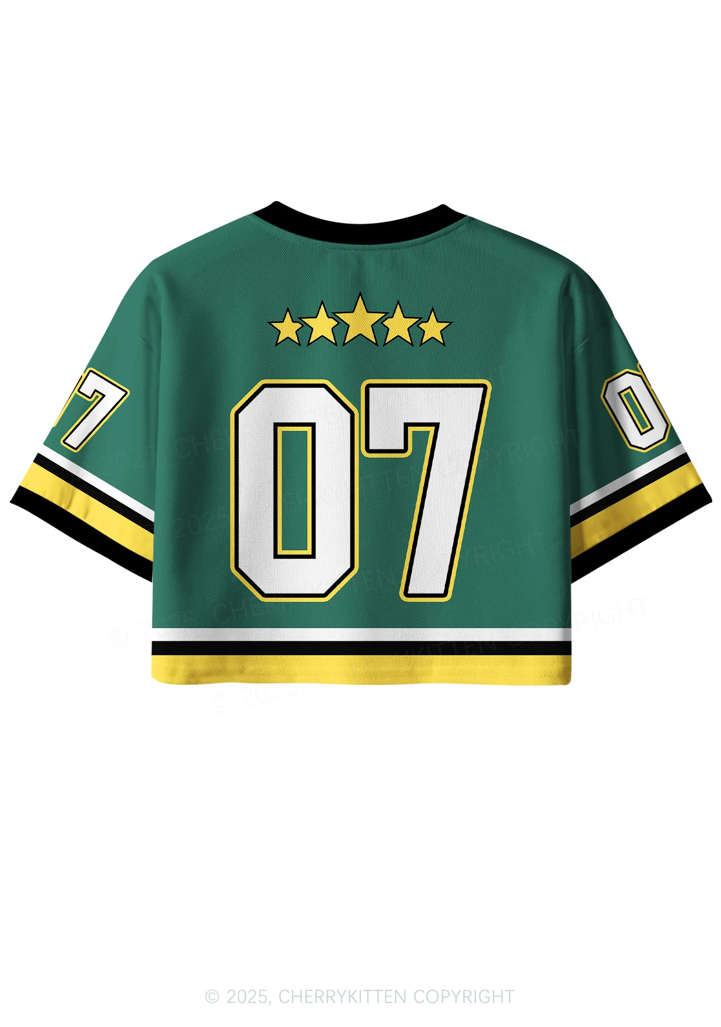 Custom Green He Him Hole Pride Y2K Crop Sport Jersey Shirts Cherrykitten - Image 2