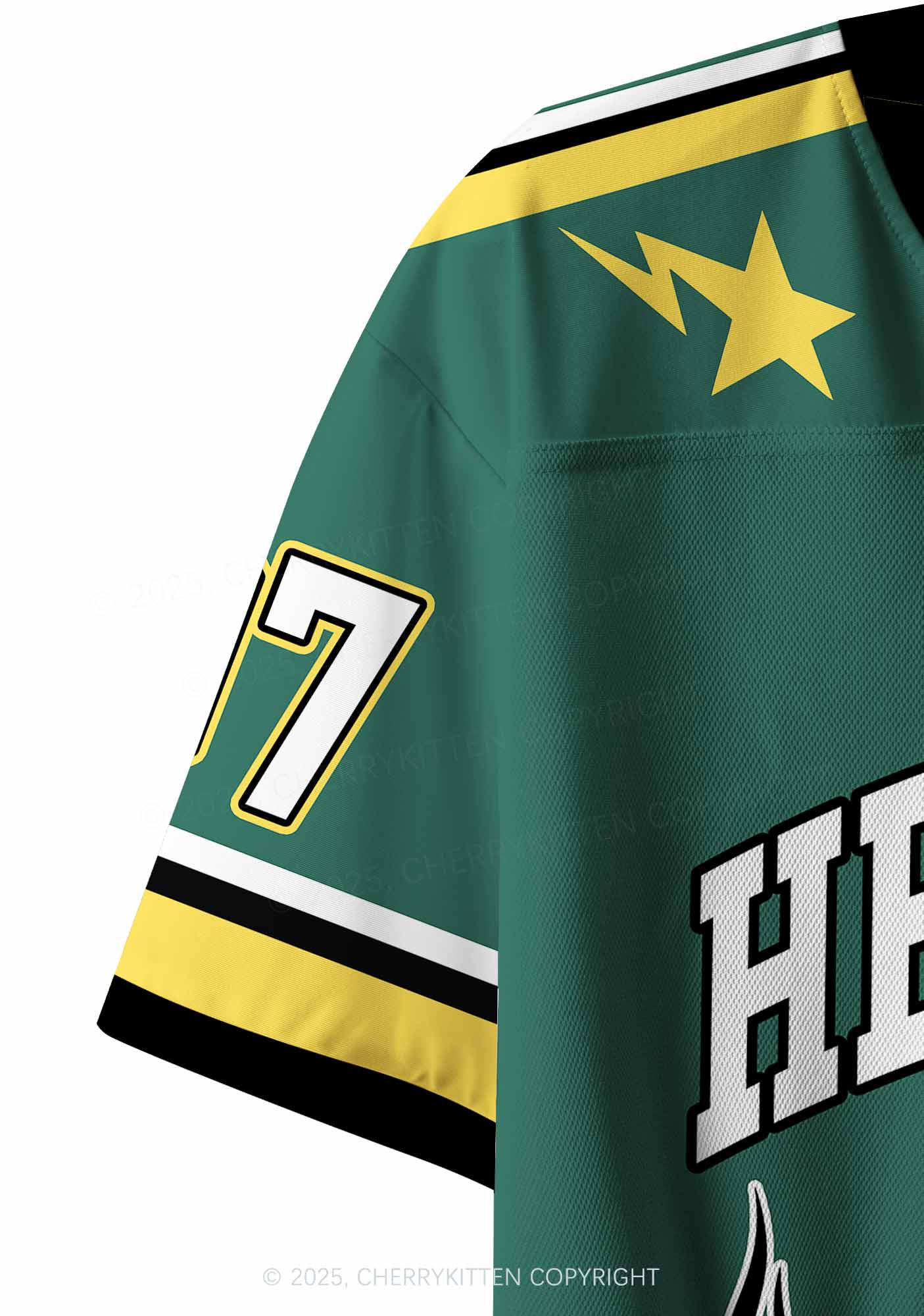Custom Green He Him Hole Pride Y2K Crop Sport Jersey Shirts Cherrykitten - Image 5