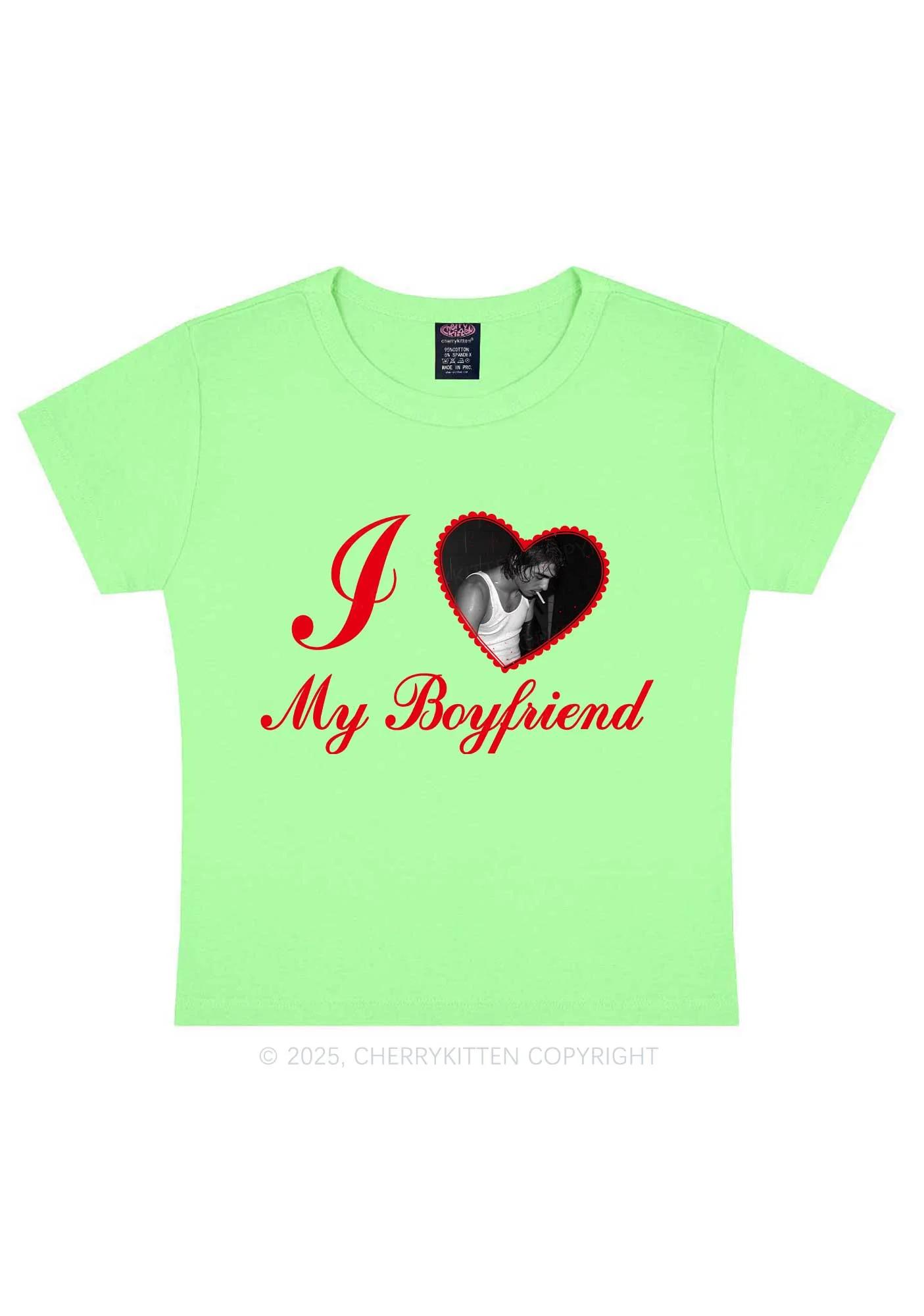 Custom Heart My BF GF Y2K Baby Tee Cherrykitten - Image 12