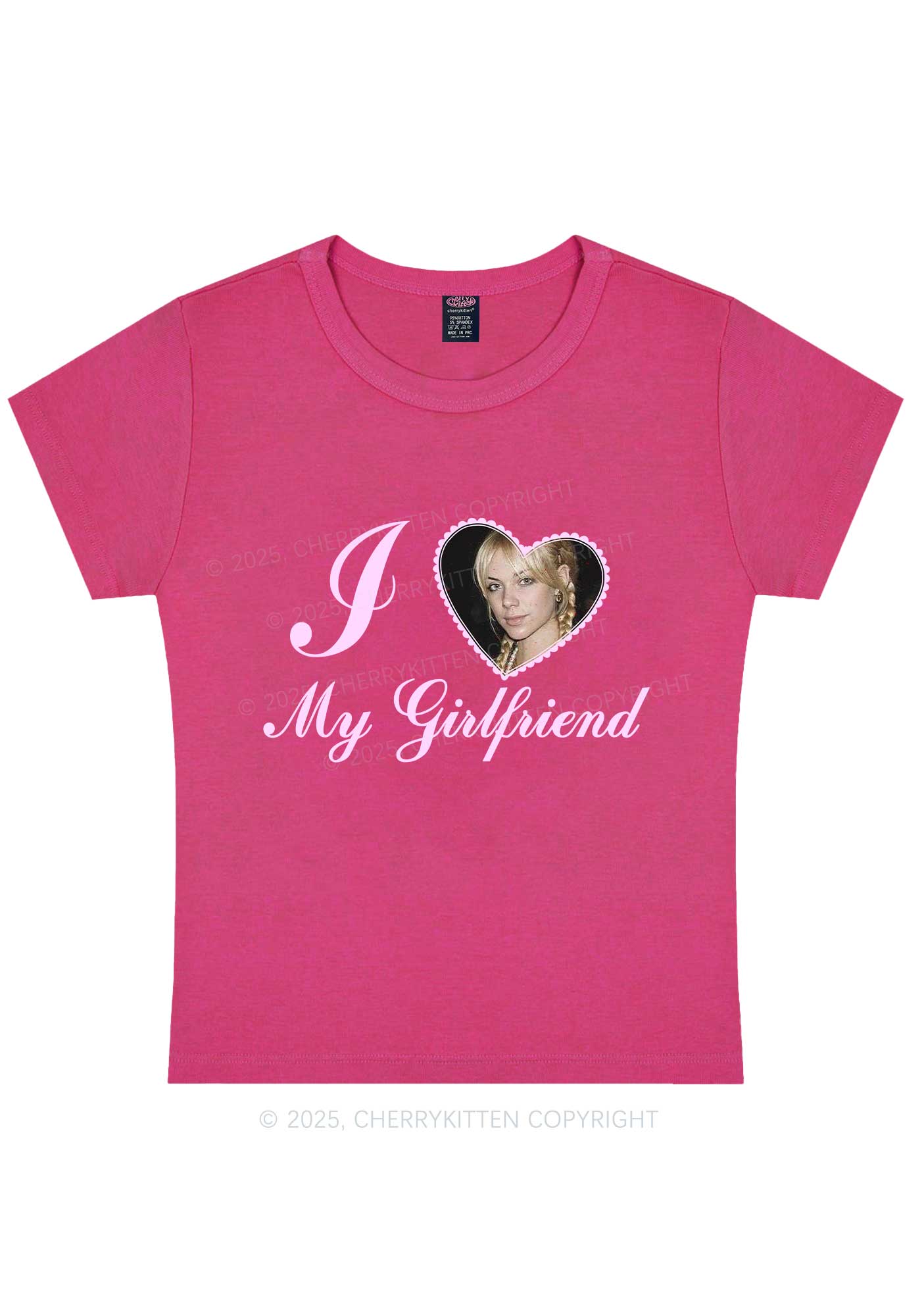 Custom Heart My BF GF Y2K Baby Tee Cherrykitten - Image 5