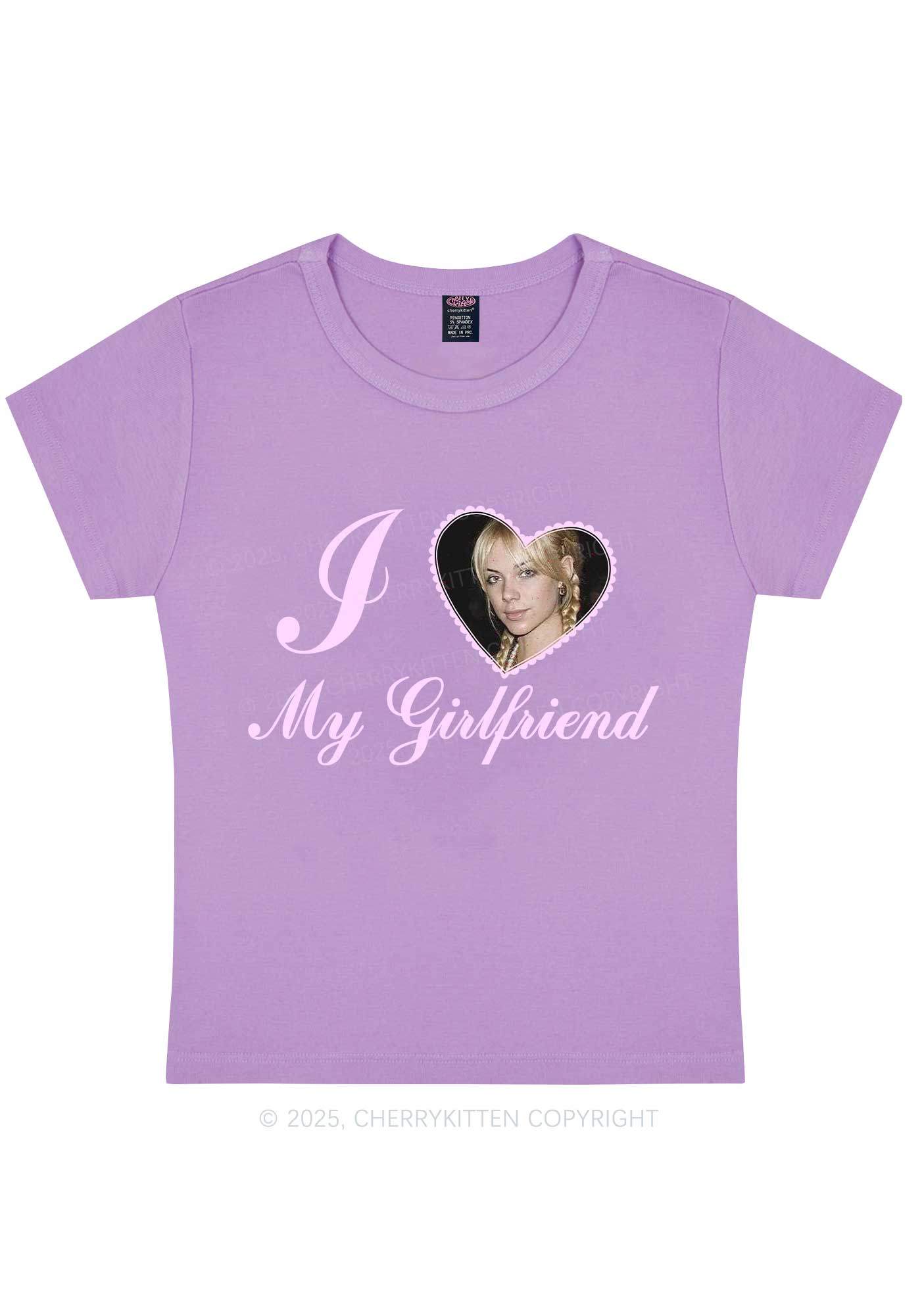 Custom Heart My BF GF Y2K Baby Tee Cherrykitten - Image 6