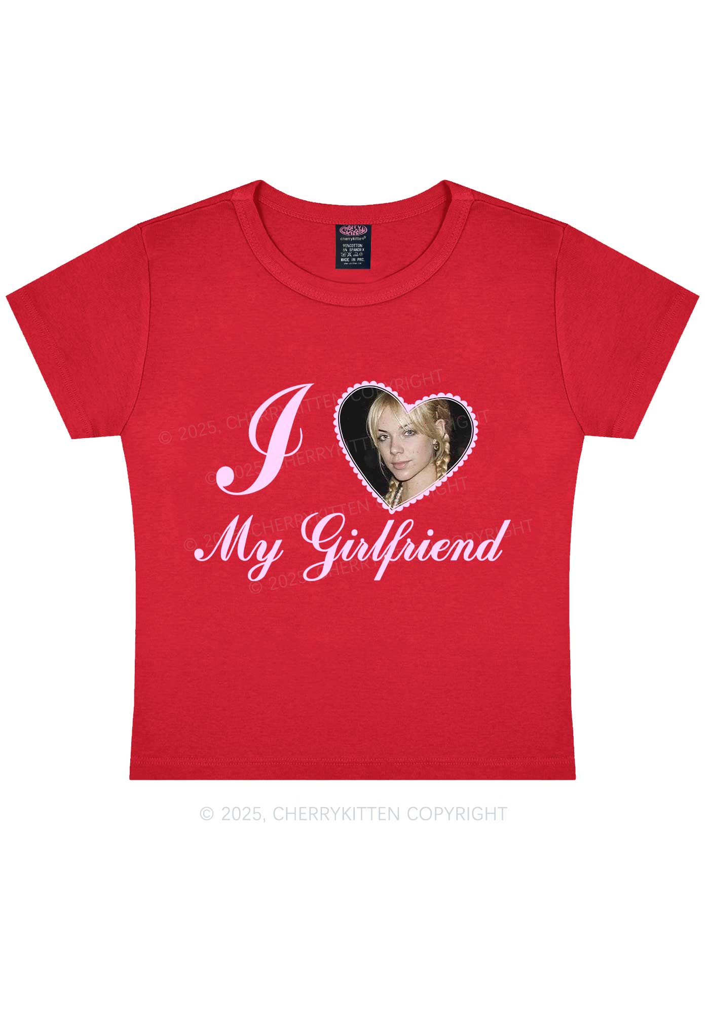 Custom Heart My BF GF Y2K Baby Tee Cherrykitten - Image 7