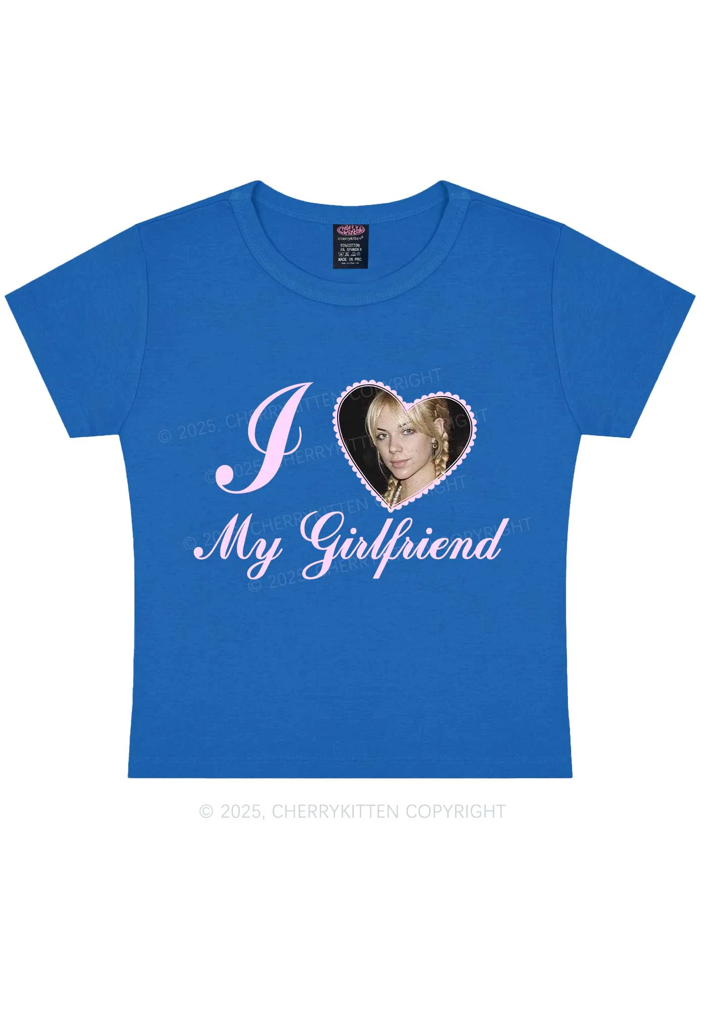 Custom Heart My BF GF Y2K Baby Tee Cherrykitten - Image 8