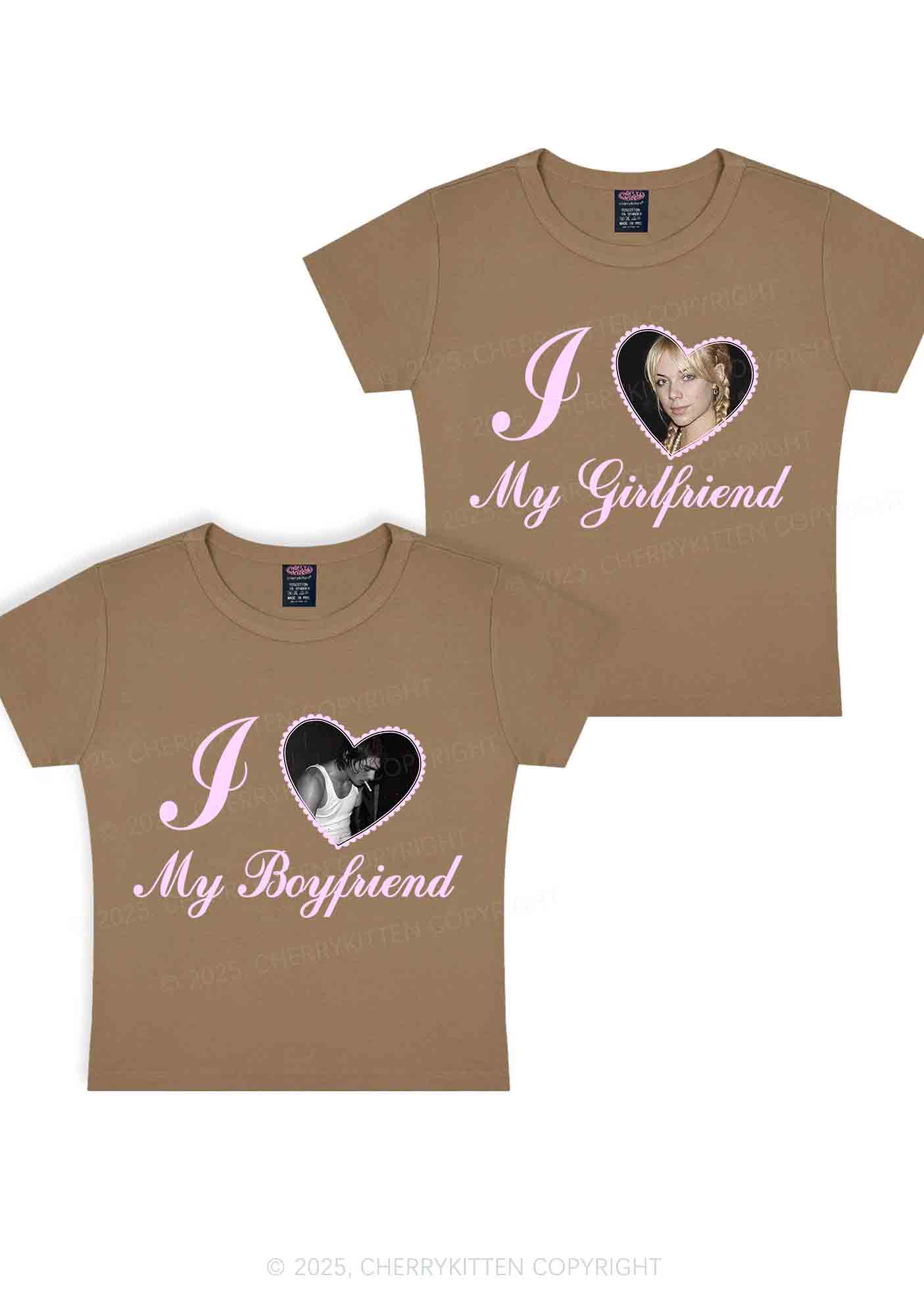 Custom Heart My BF GF Y2K Valentine's Day Baby Tee Cherrykitten - Image 10