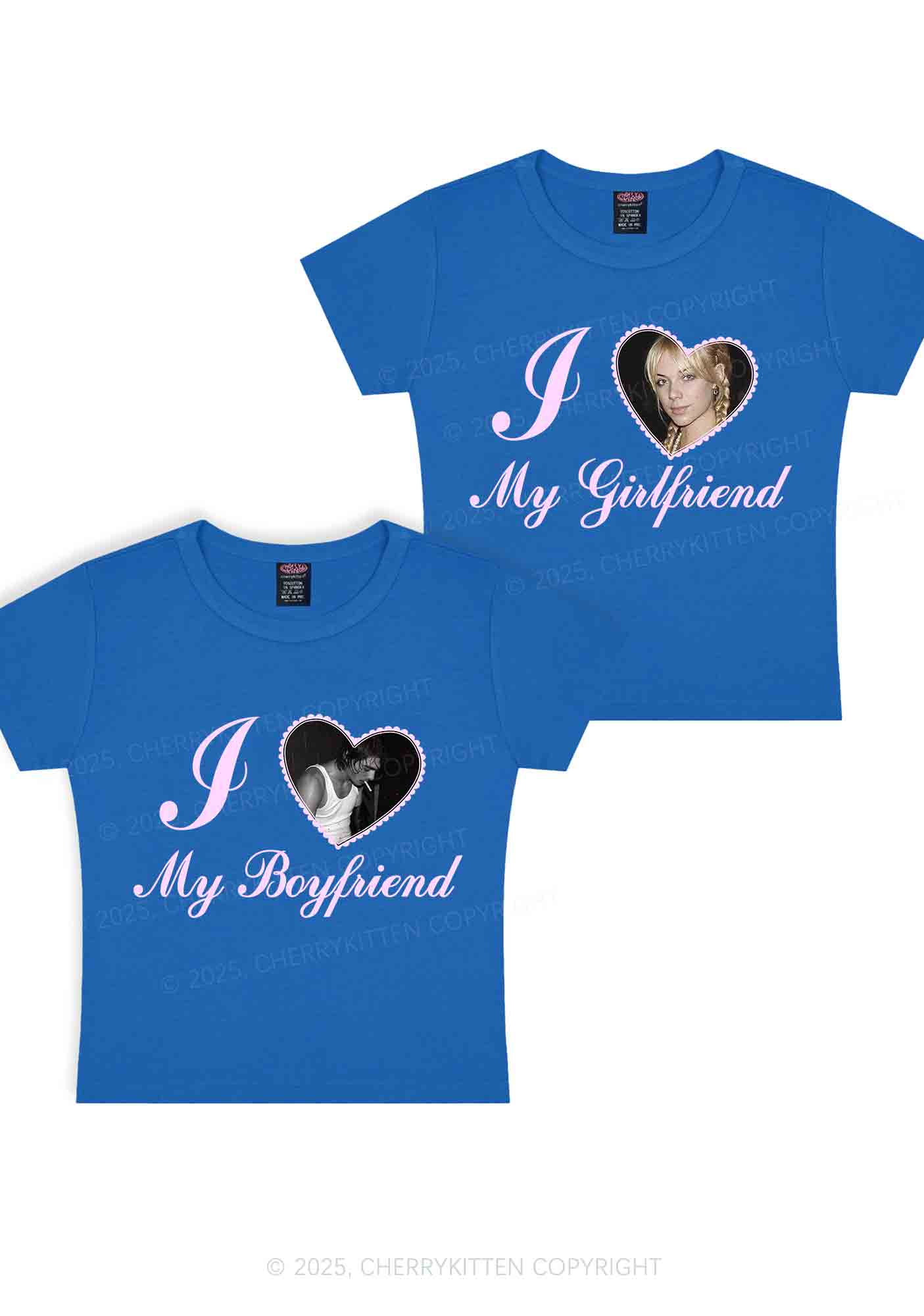 Custom Heart My BF GF Y2K Valentine's Day Baby Tee Cherrykitten - Image 11