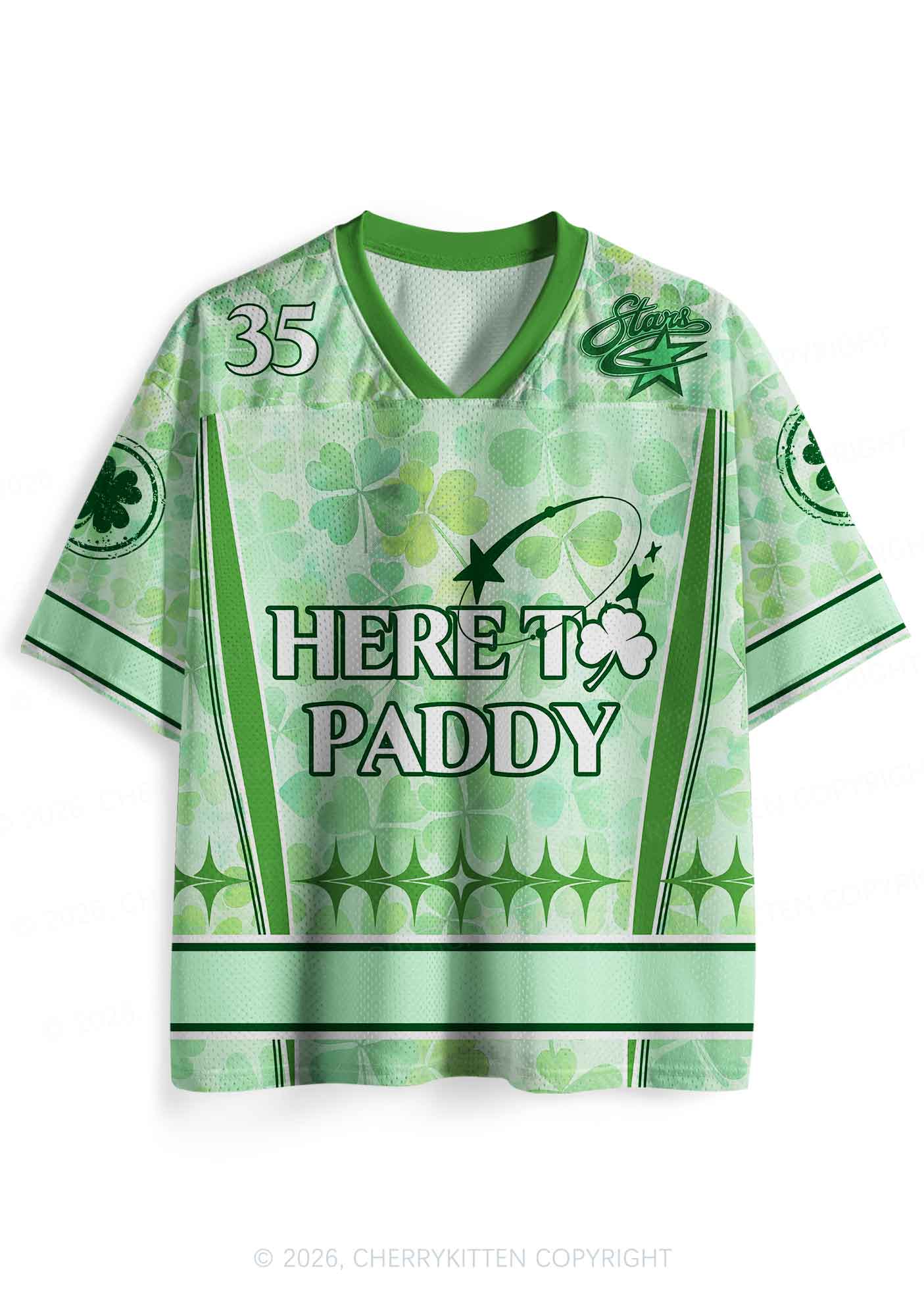 Custom Here To Paddy St Patricks Y2K Sport Jersey Shirts Cherrykitten - Image 3