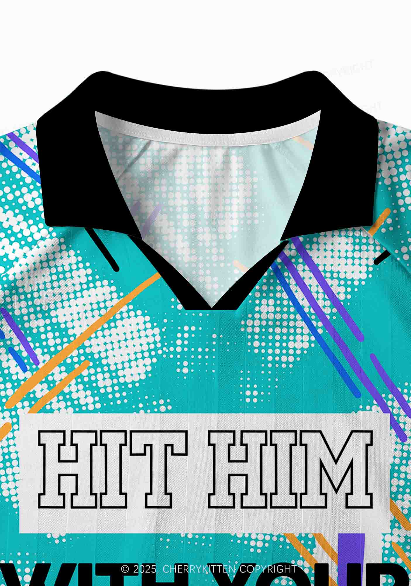 Custom Hit Him With Your Car Y2K Sport Long Sleeve Jersey Shirts Cherrykitten - Image 4