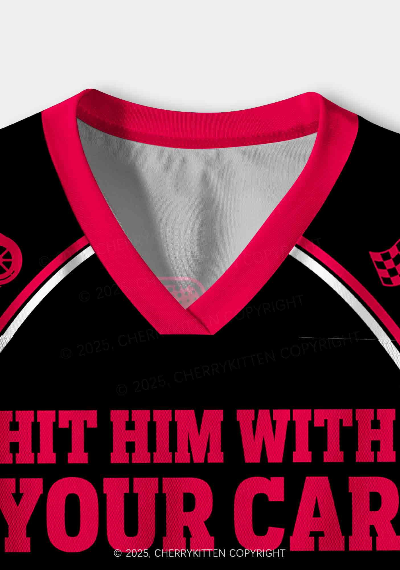 Custom Hit Him Y2K Crop Sport Jersey Shirts Cherrykitten - Image 3
