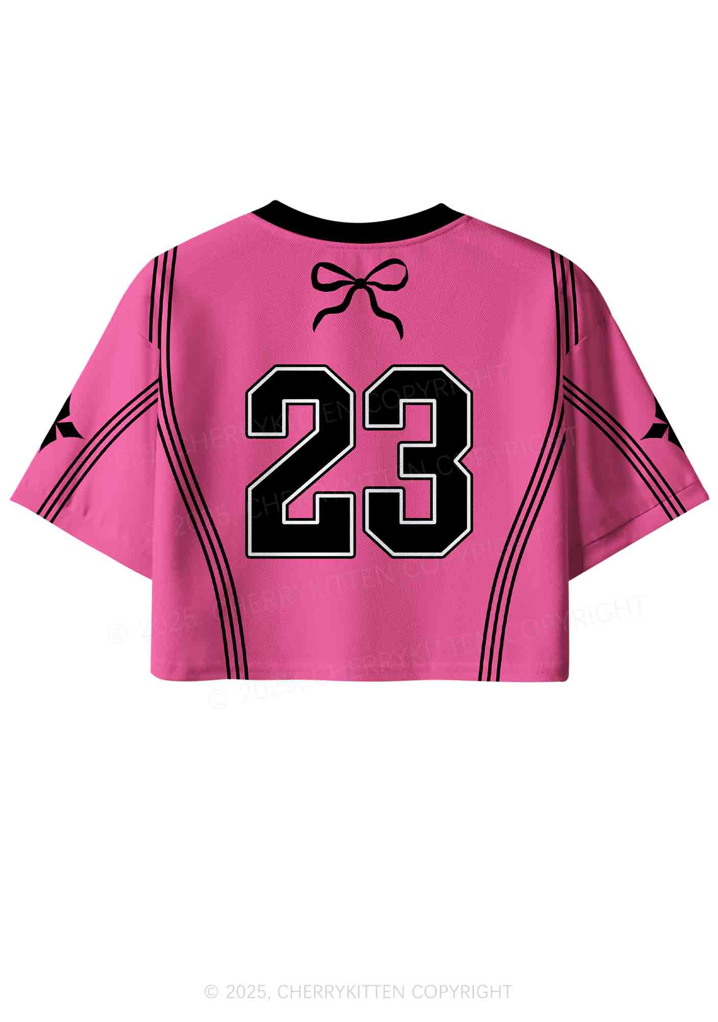 Custom Hit Me White Bunny Y2K Crop Sport Jersey Shirts Cherrykitten - Image 3