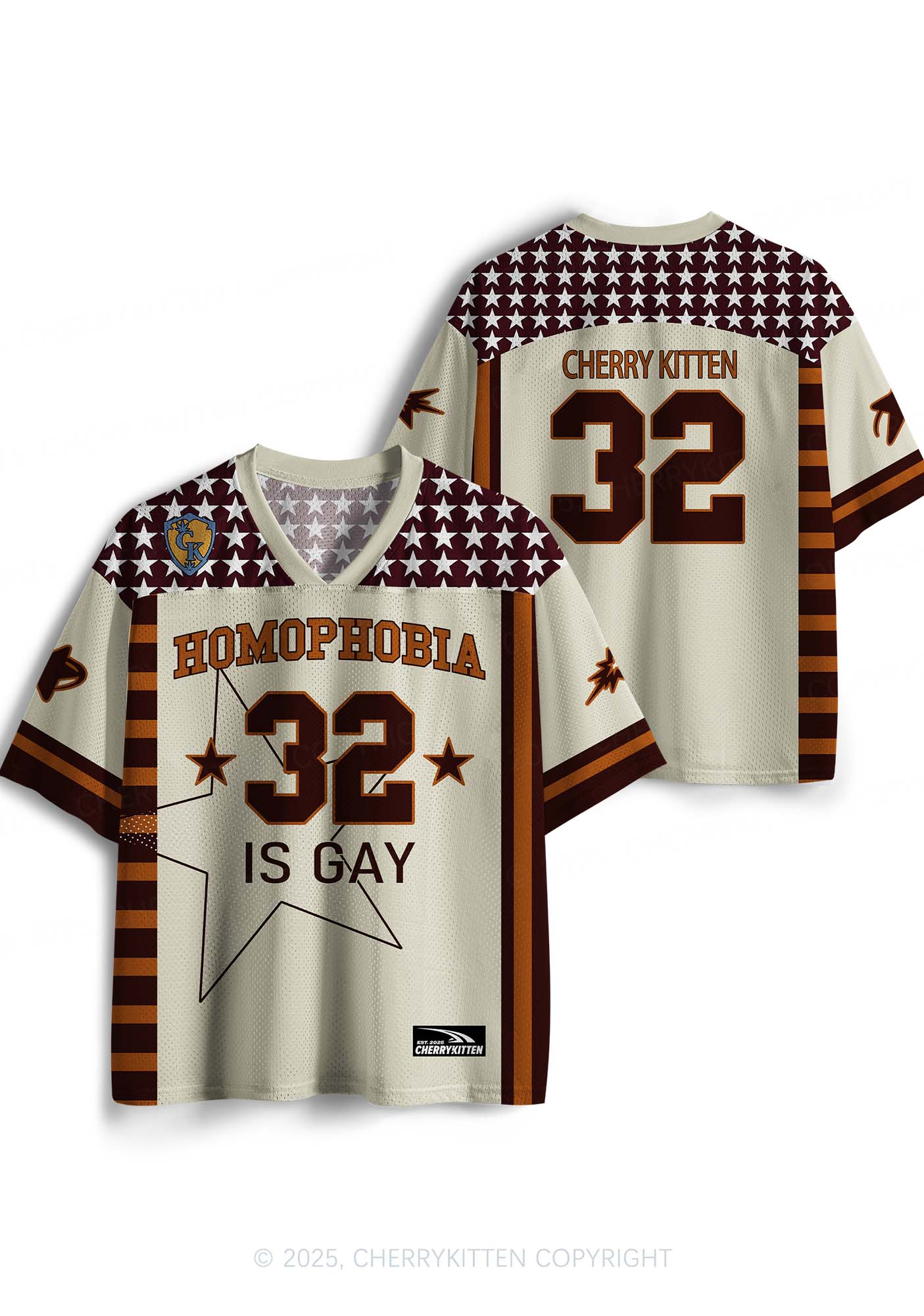Custom Homophobia Gay Stars Pride Y2K Sport Jersey Shirts Cherrykitten - Image 4