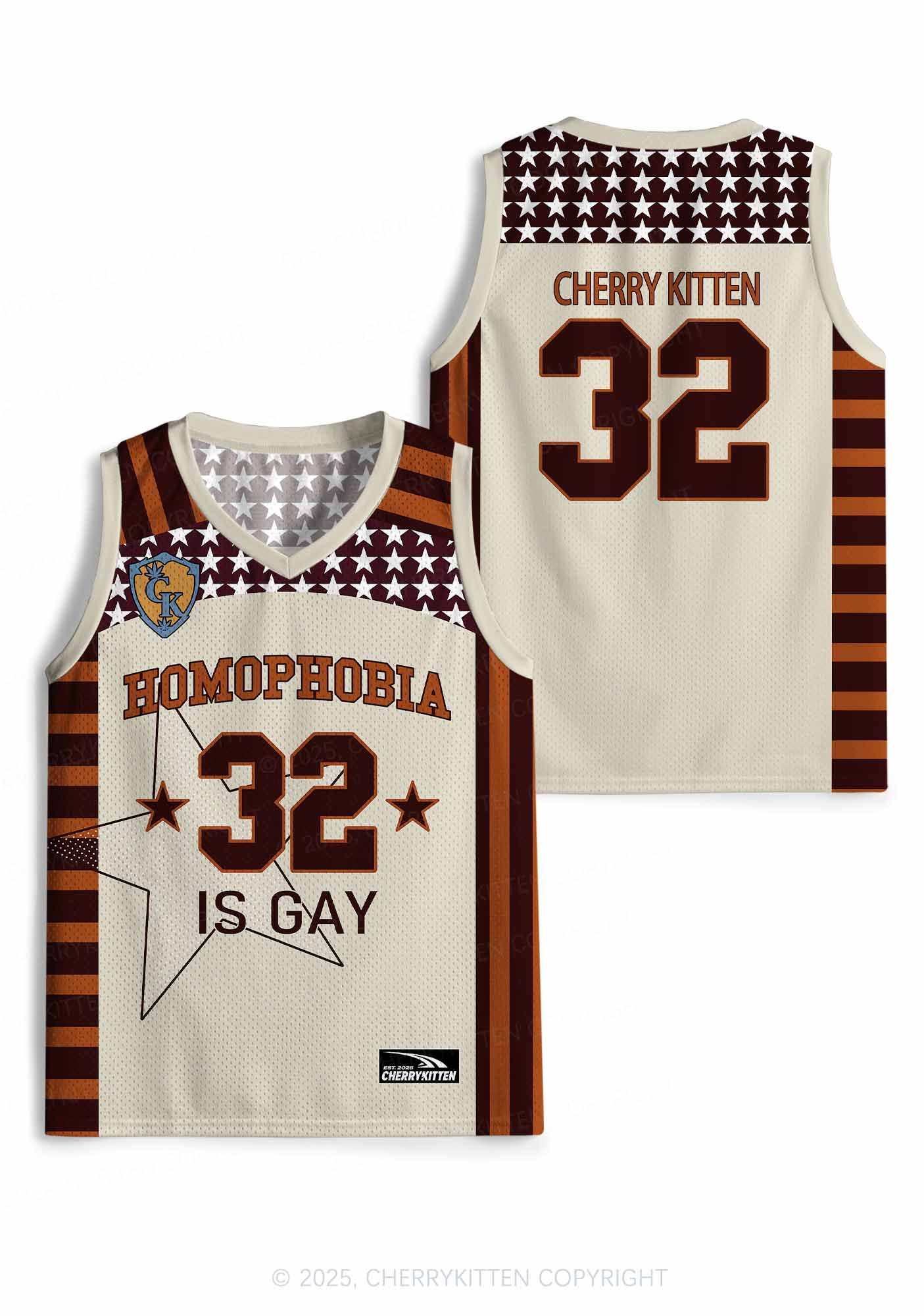 Custom Homophobia Gay Stars Pride Y2K Sport Jersey Tank Cherrykitten - Image 3