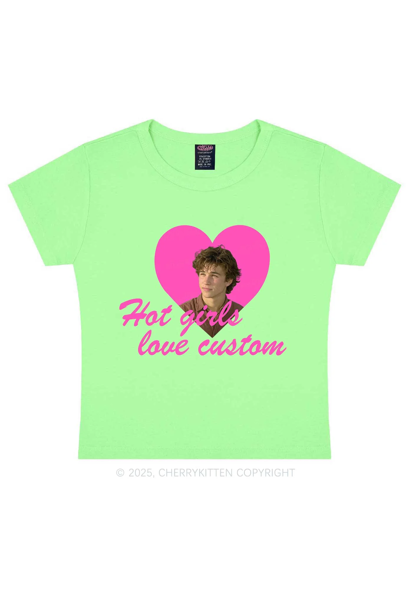Custom Hot Girl Love Y2K Baby Tee Cherrykitten - Image 10