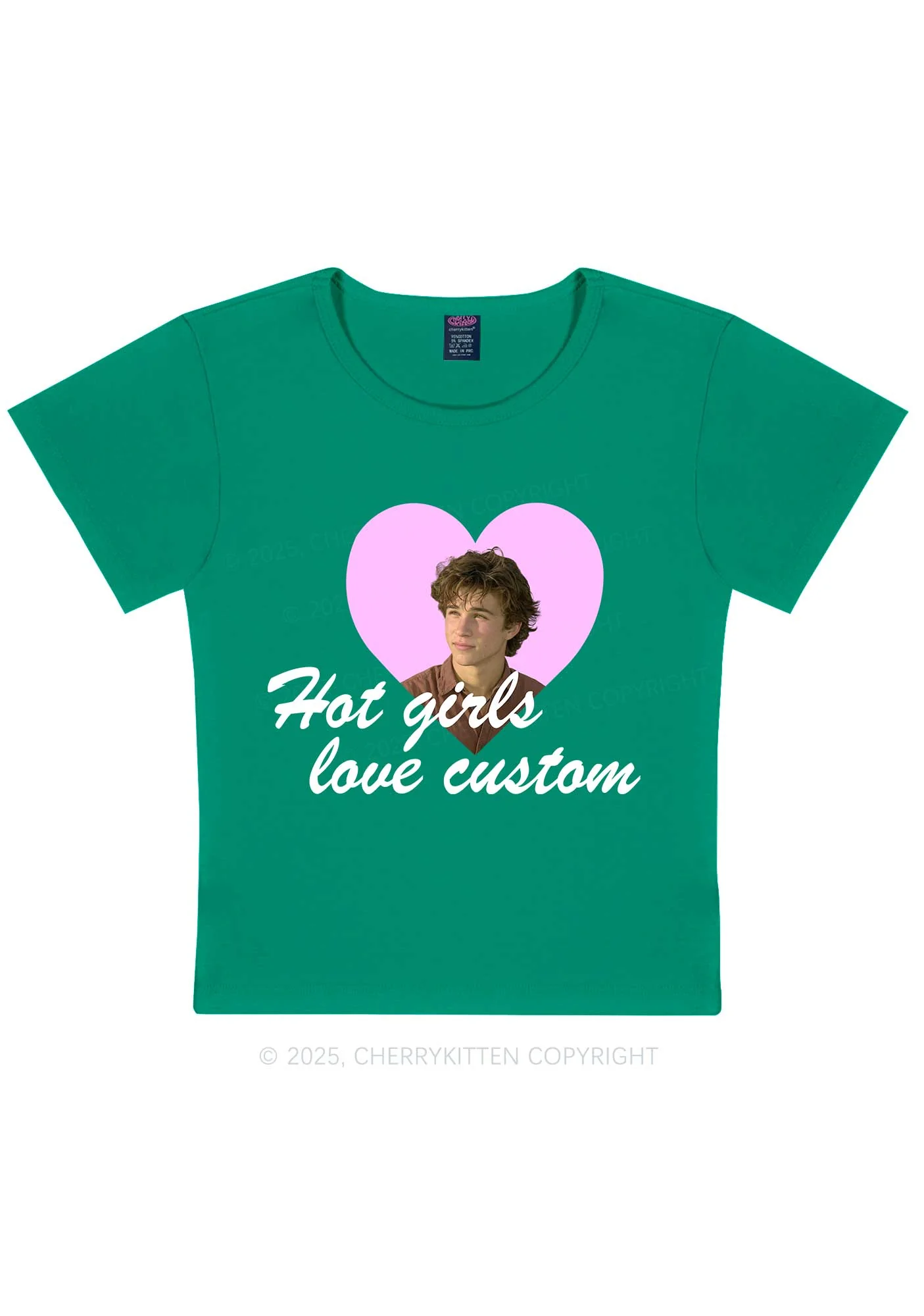 Custom Hot Girl Love Y2K Baby Tee Cherrykitten - Image 11