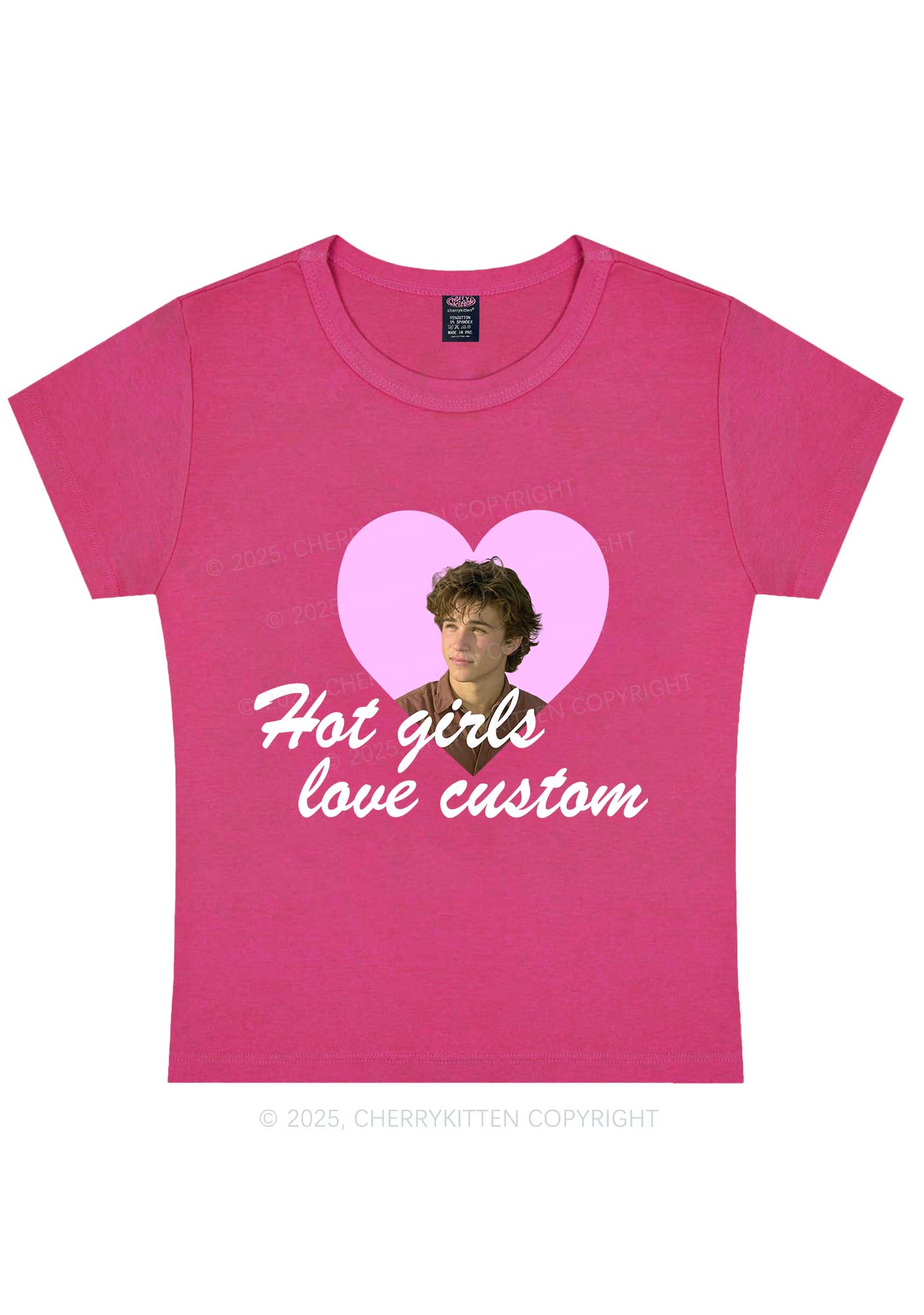 Custom Hot Girl Love Y2K Baby Tee Cherrykitten - Image 5