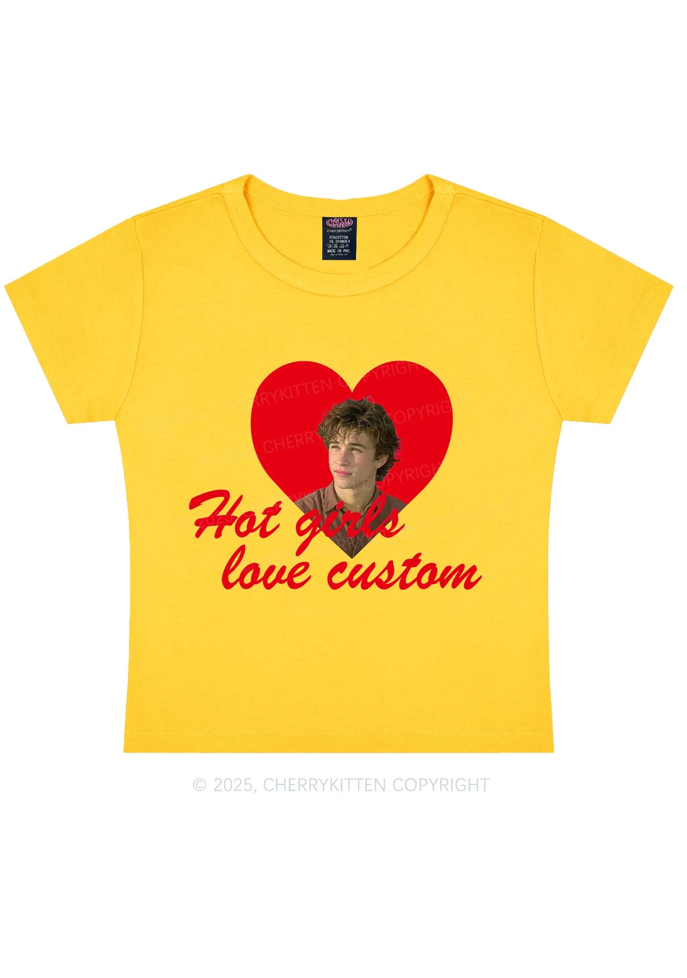 Custom Hot Girl Love Y2K Baby Tee Cherrykitten - Image 7