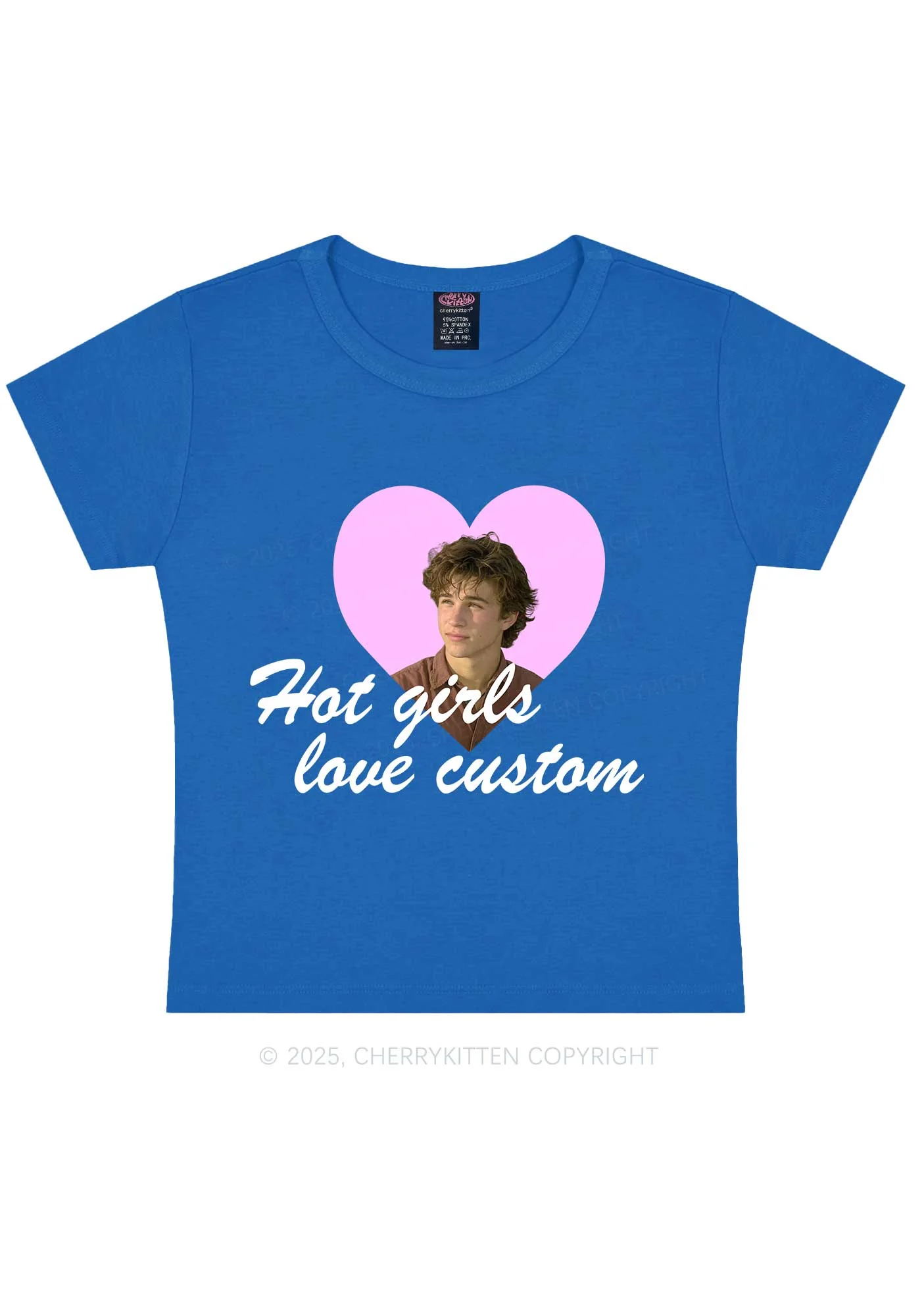 Custom Hot Girl Love Y2K Baby Tee Cherrykitten - Image 8