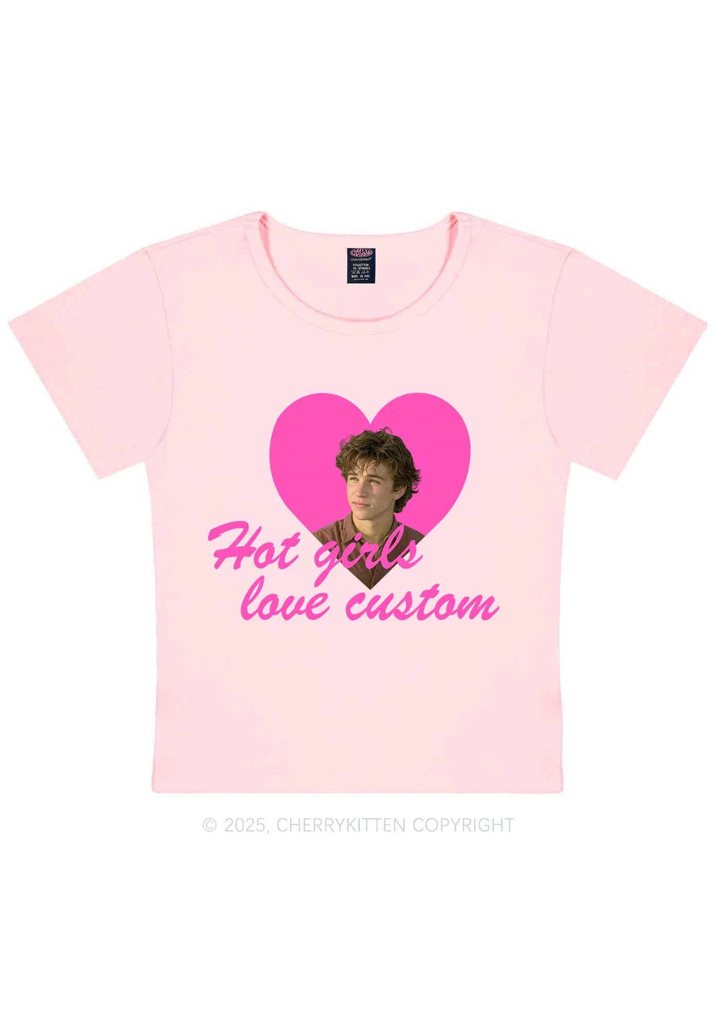 Custom Hot Girl Love Y2K Baby Tee Cherrykitten - Image 9