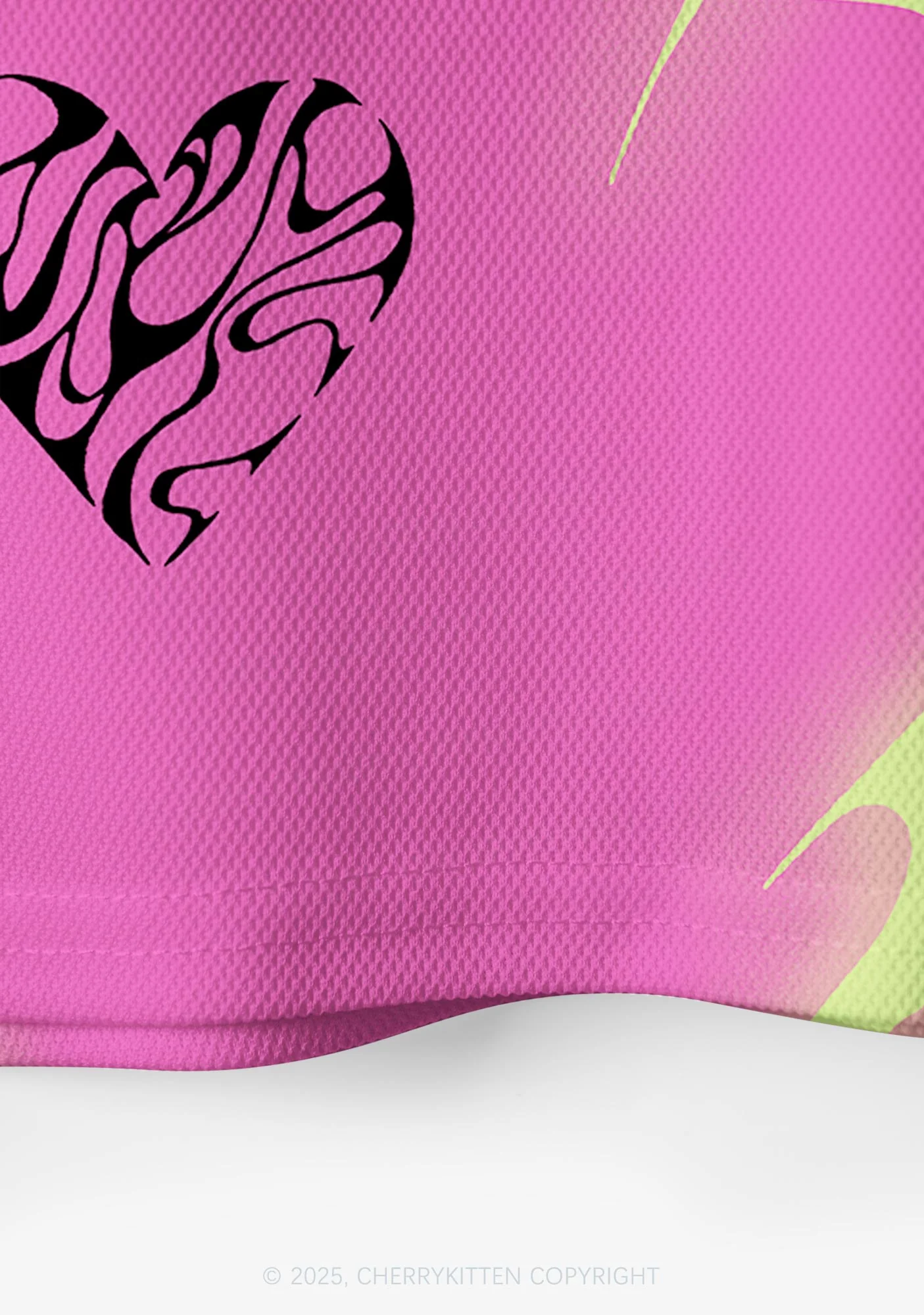 Custom Hot Pink Cxxt Y2K Crop Sport Jersey Shirts Cherrykitten - Image 5