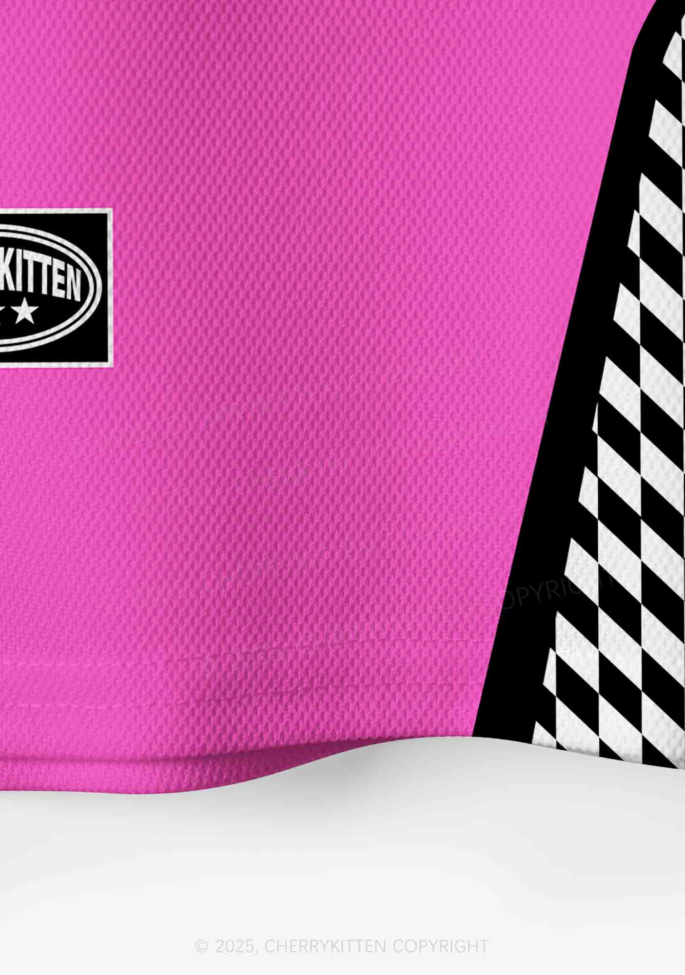 Custom Hot Pink Faggot Pride Y2K Crop Sport Jersey Shirts Cherrykitten - Image 5