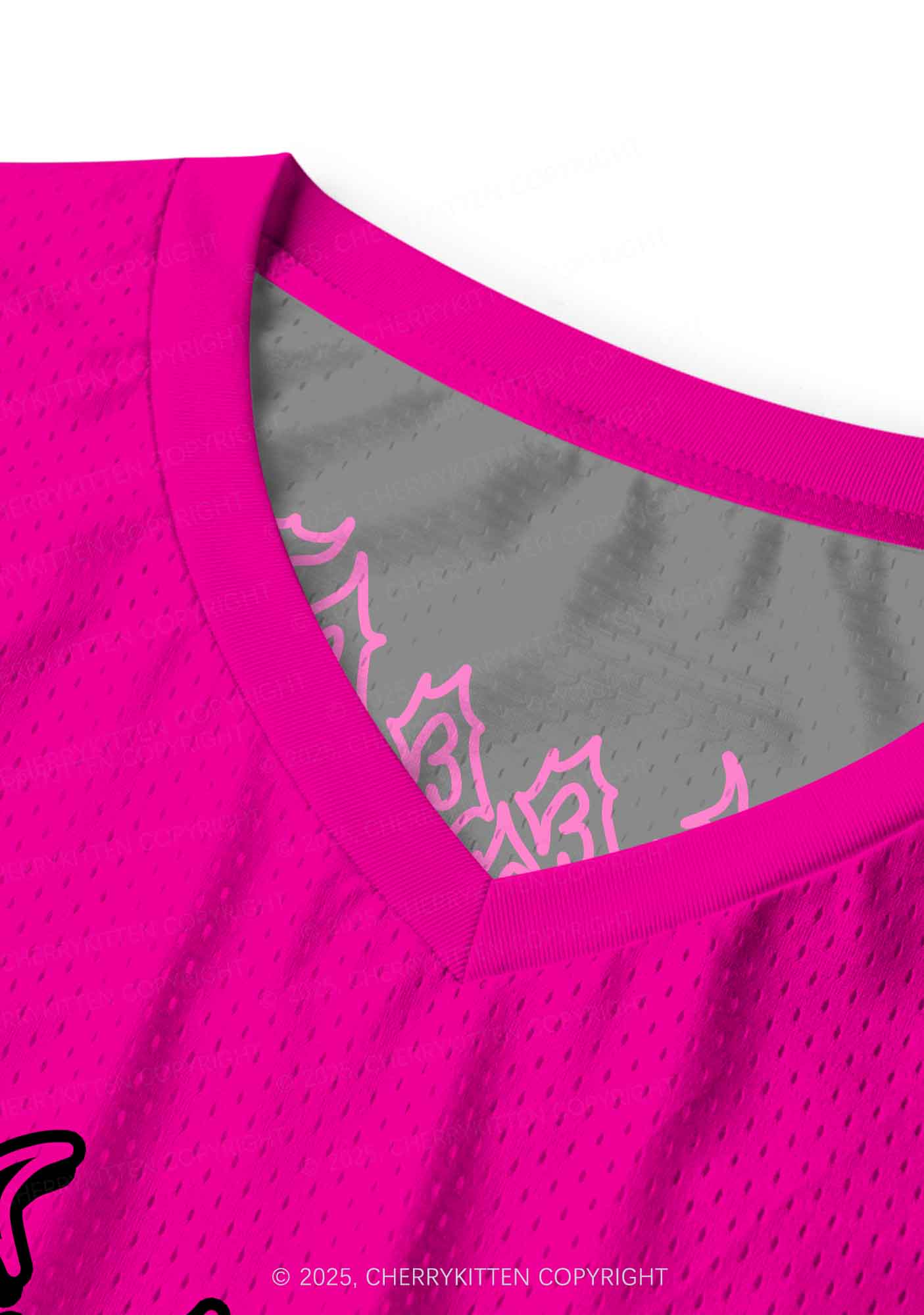 Custom Hot Pink Punk Faggot Pride Y2K Sport Jersey Tank Cherrykitten - Image 4