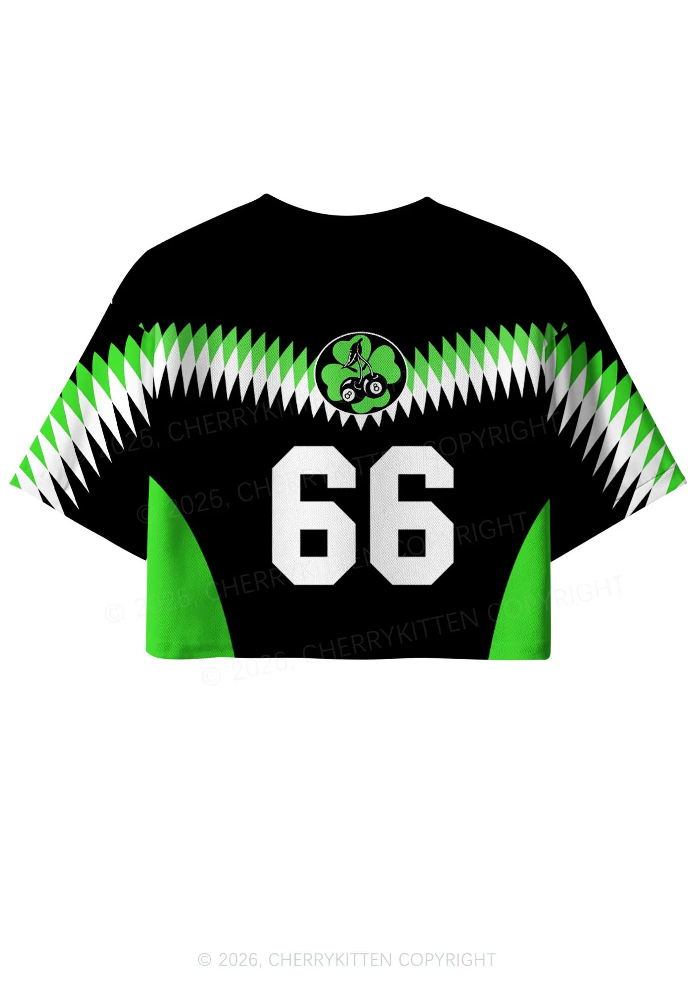 Custom I Cxm Green Today St Patricks Y2K Crop Sport Jersey Shirts Cherrykitten - Image 4