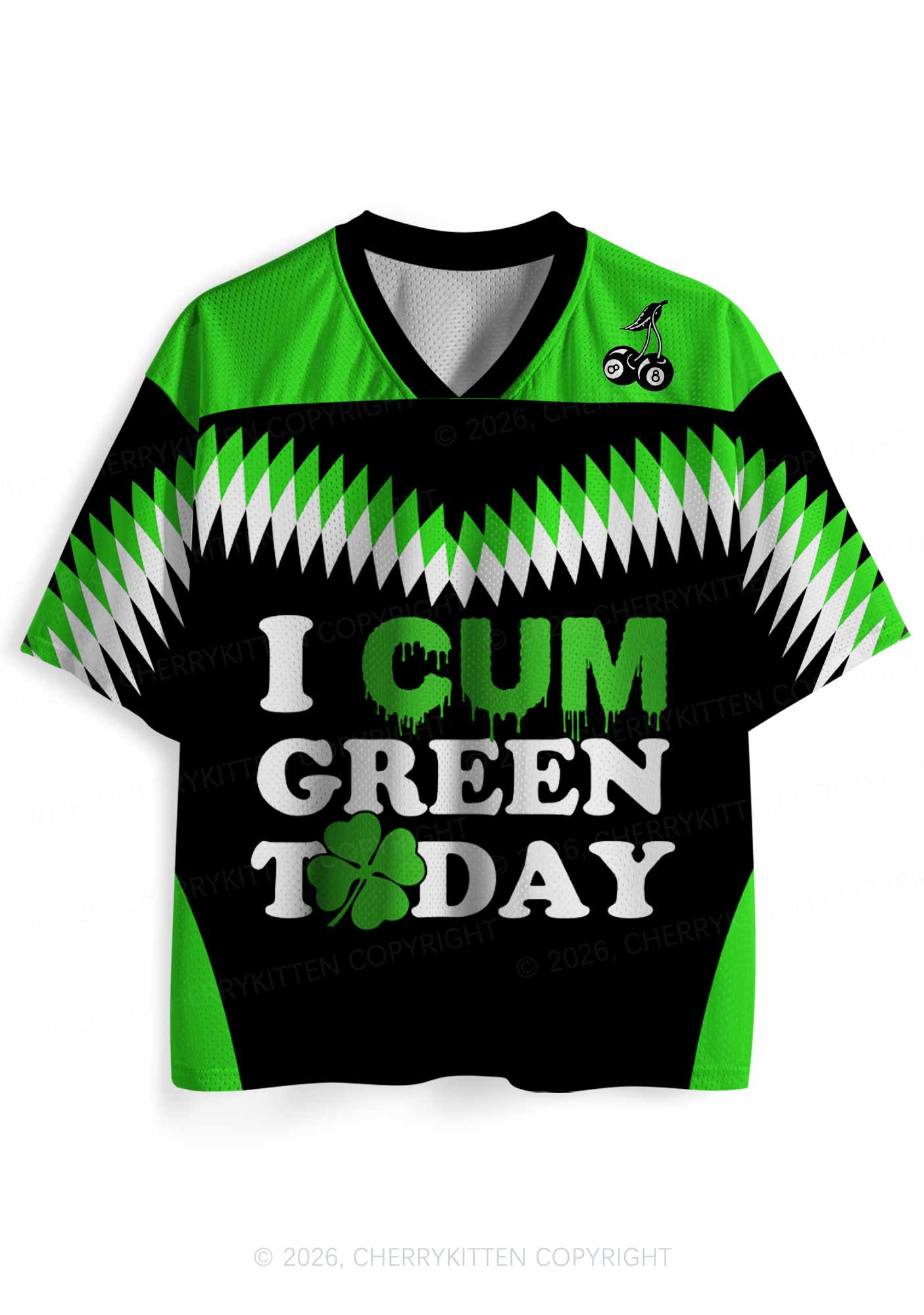 Custom I Cxm Green Today St Patricks Y2K Sport Jersey Shirts Cherrykitten - Image 3